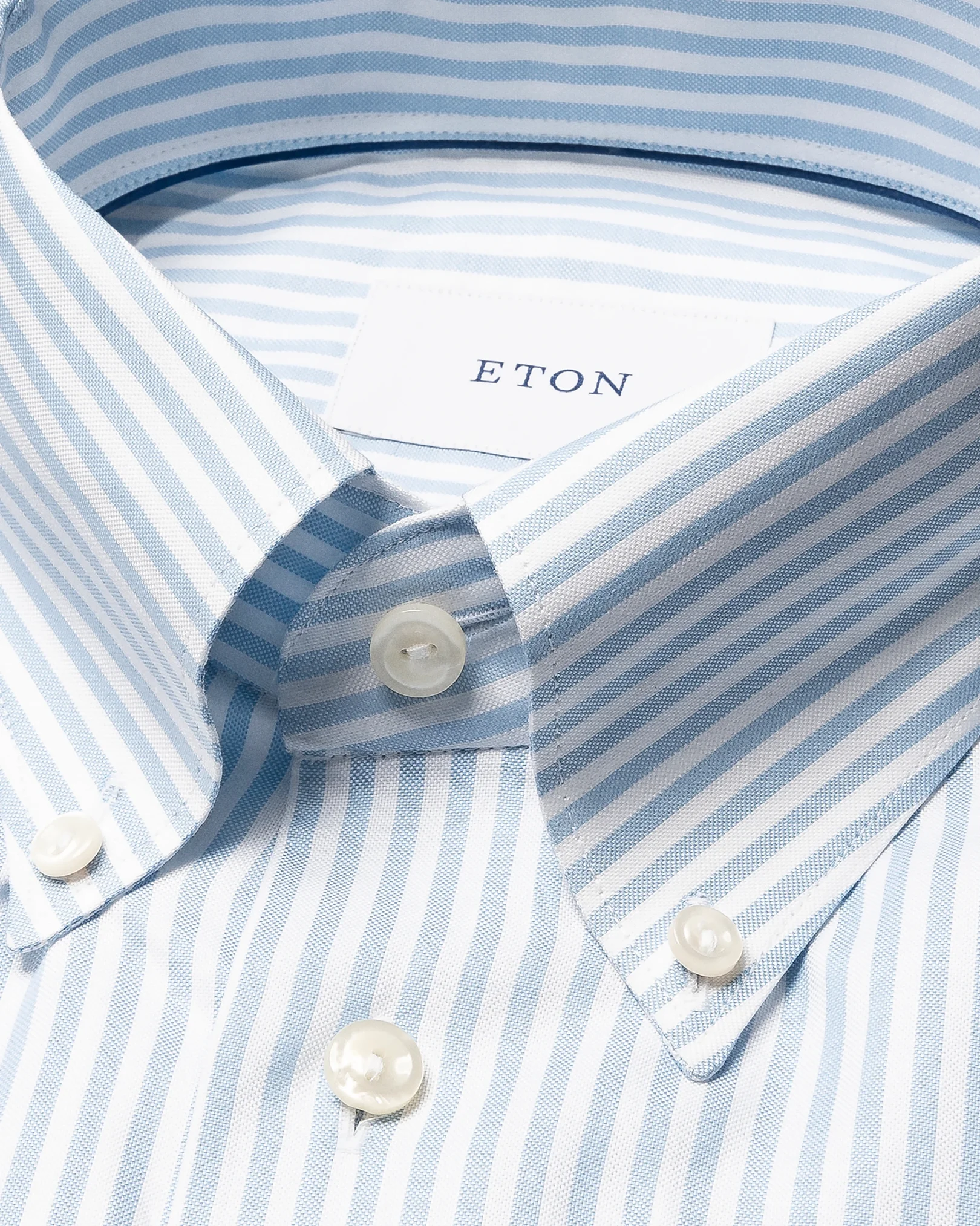 Eton - light blue stripe signature oxford shirt