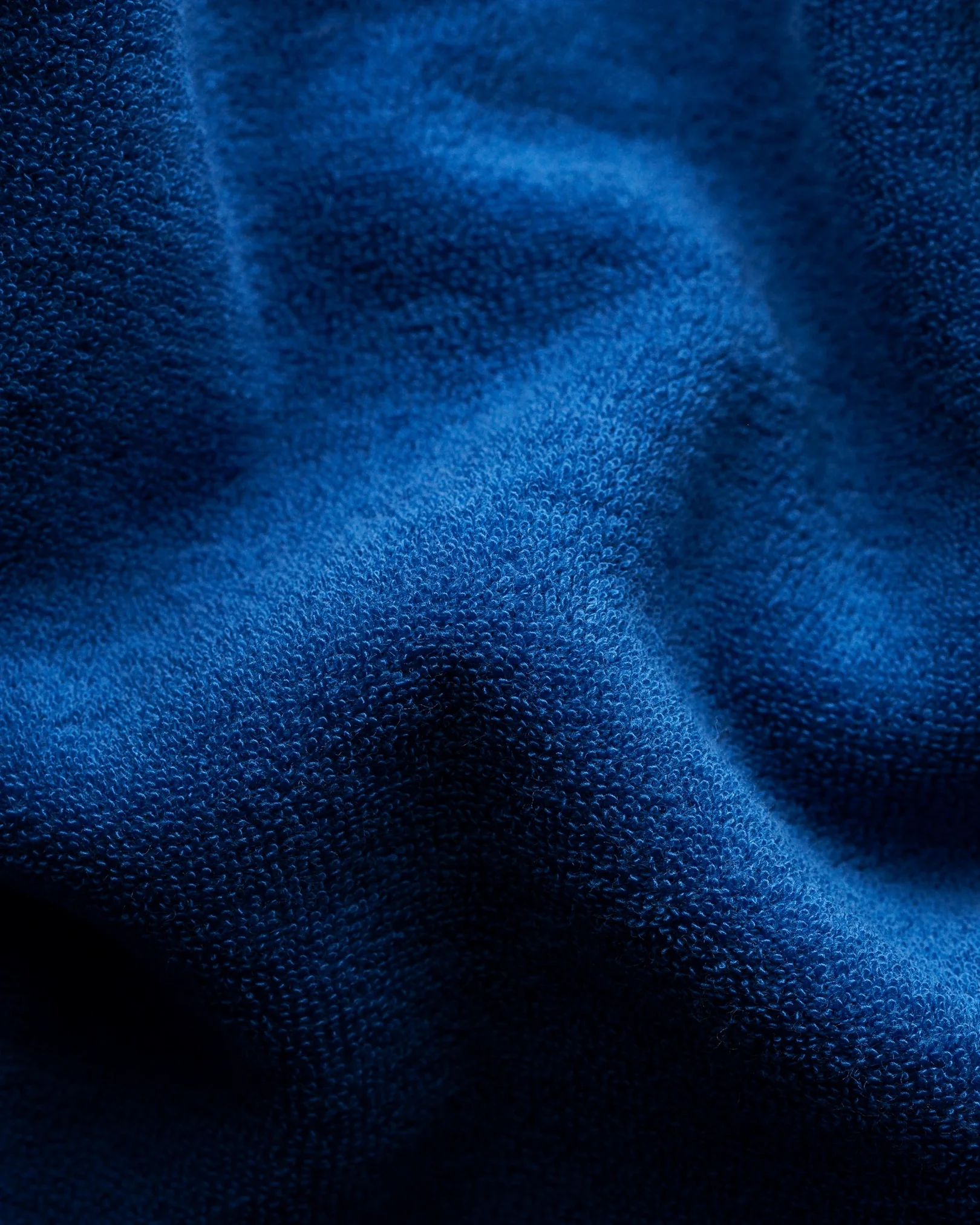 Eton - blue popover terry shirt