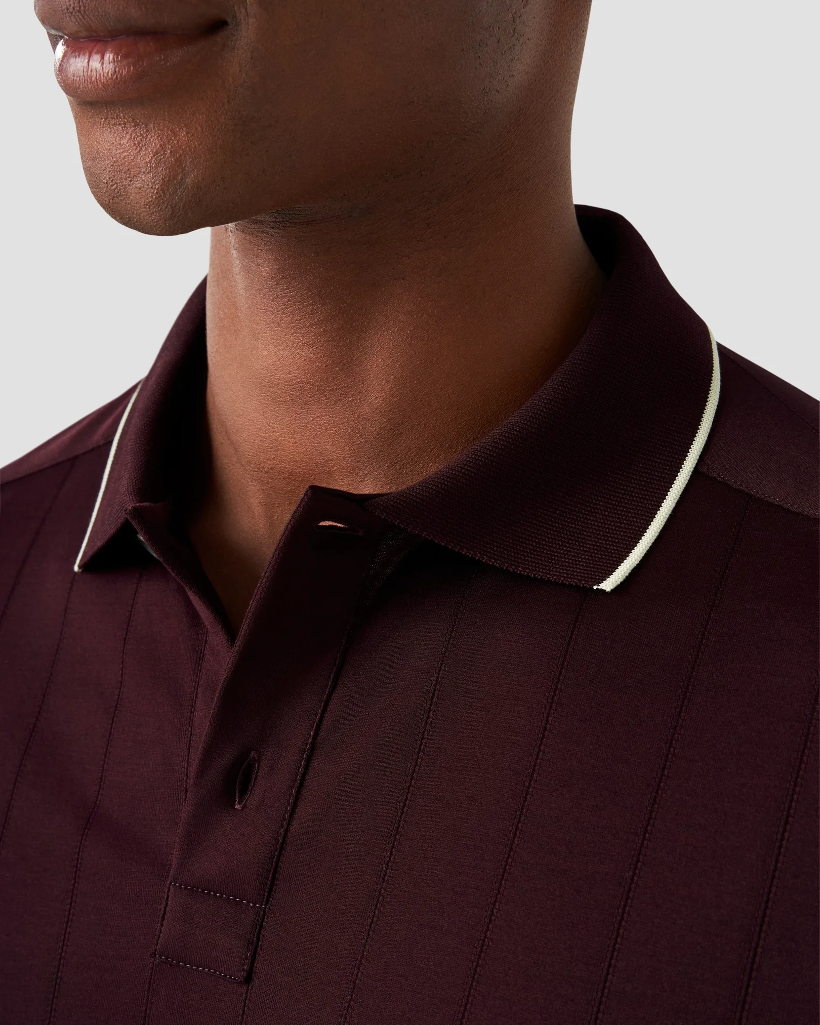 Eton - dark purple knitted jersey long sleeve