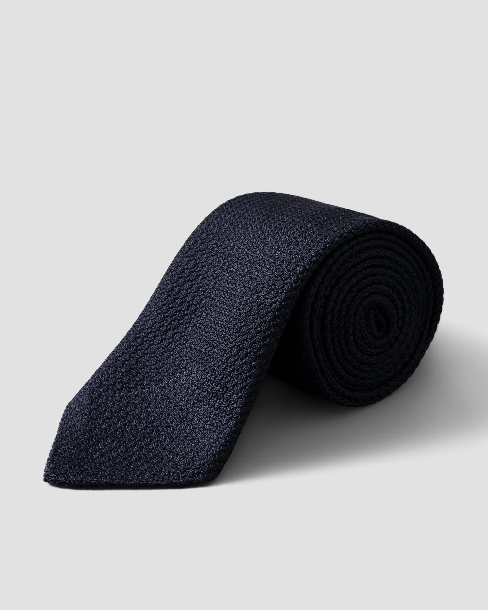 Eton - navy grenadine tie