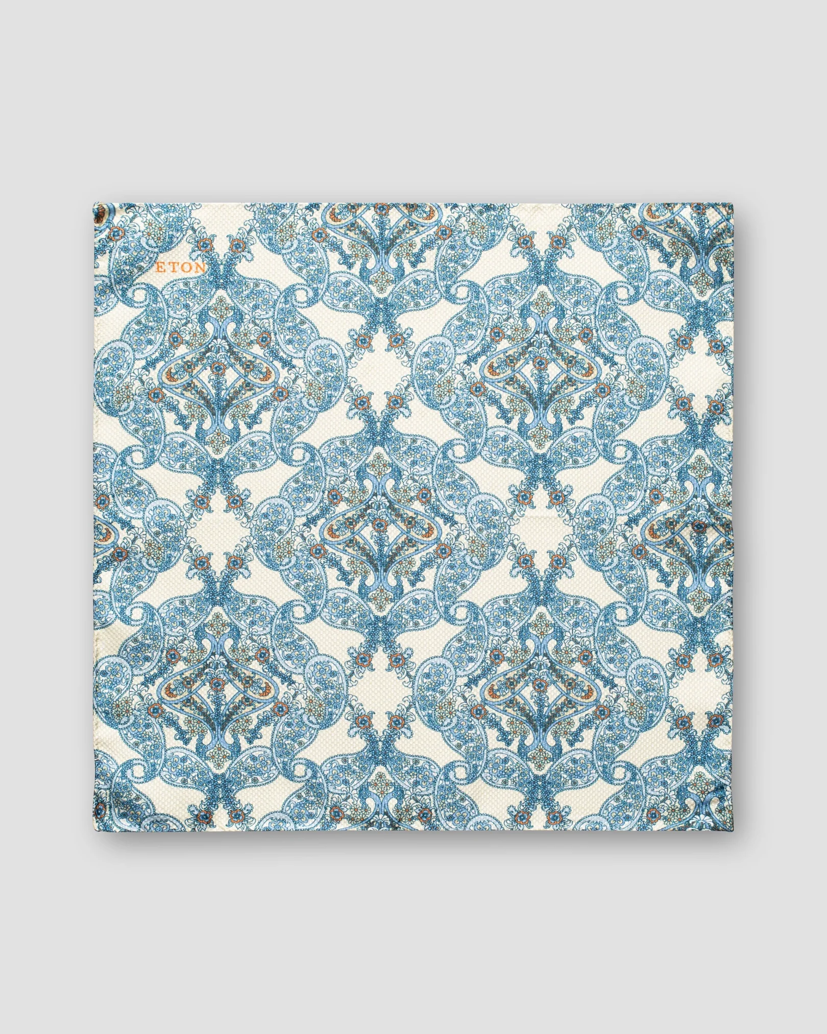 Eton - beige paisley pocket square