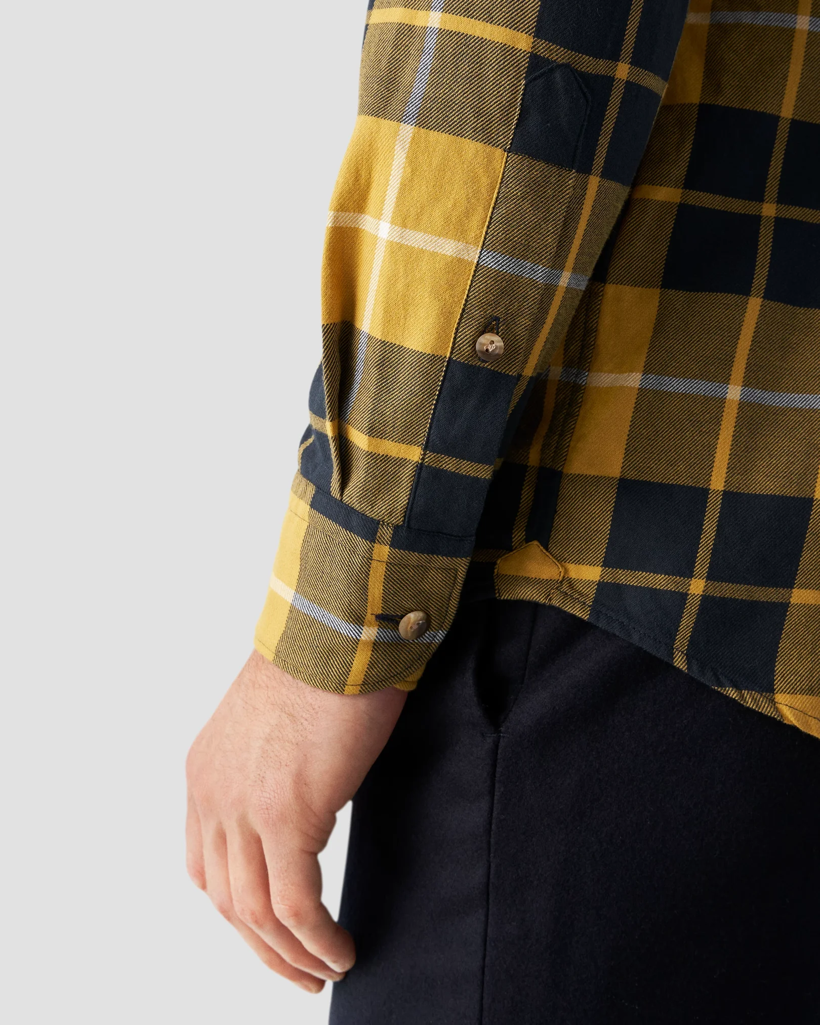 Eton - orange flannel shirt