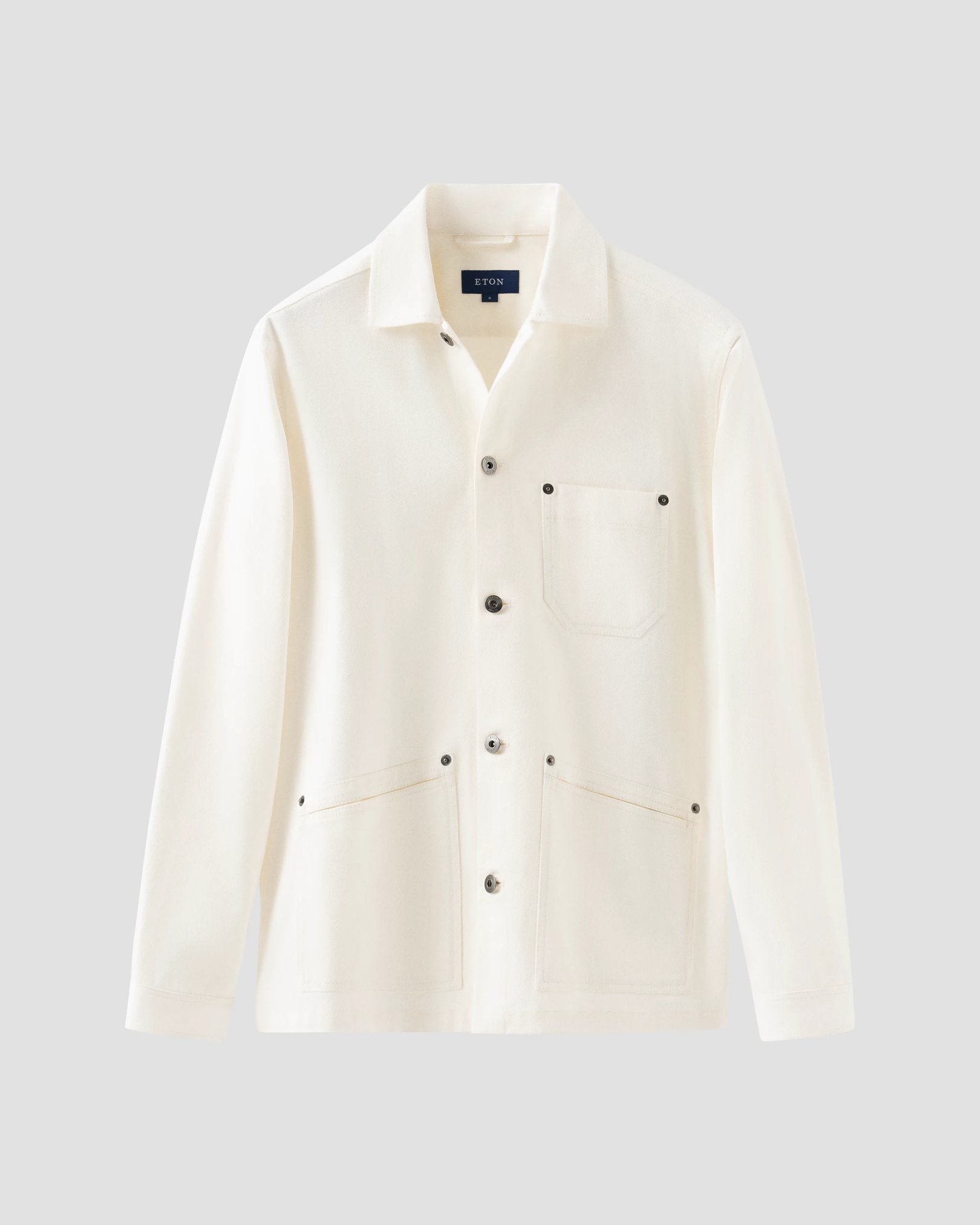 Eton - white turndown collar overshirt