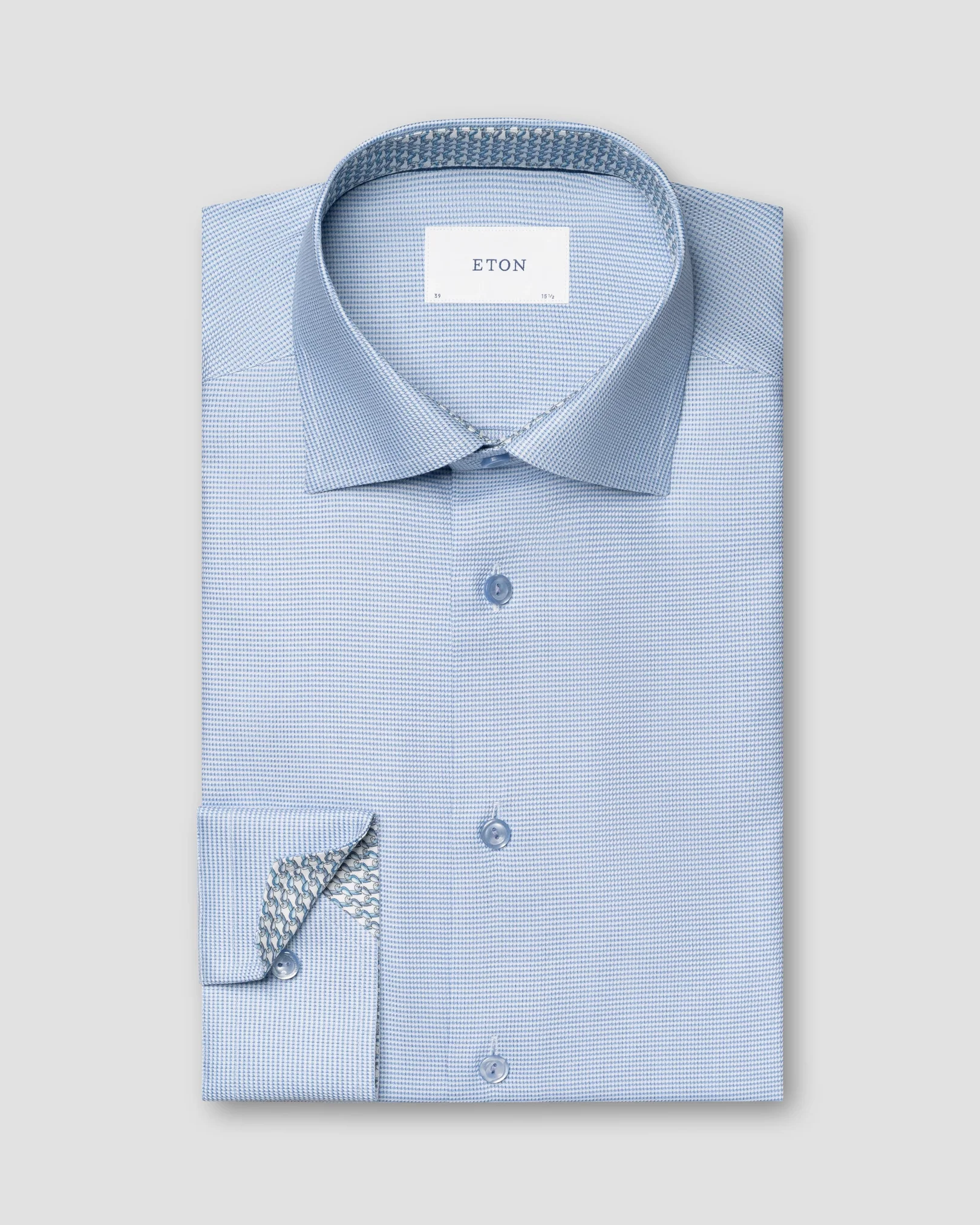 Eton - Semi Solid Dobby Hemd