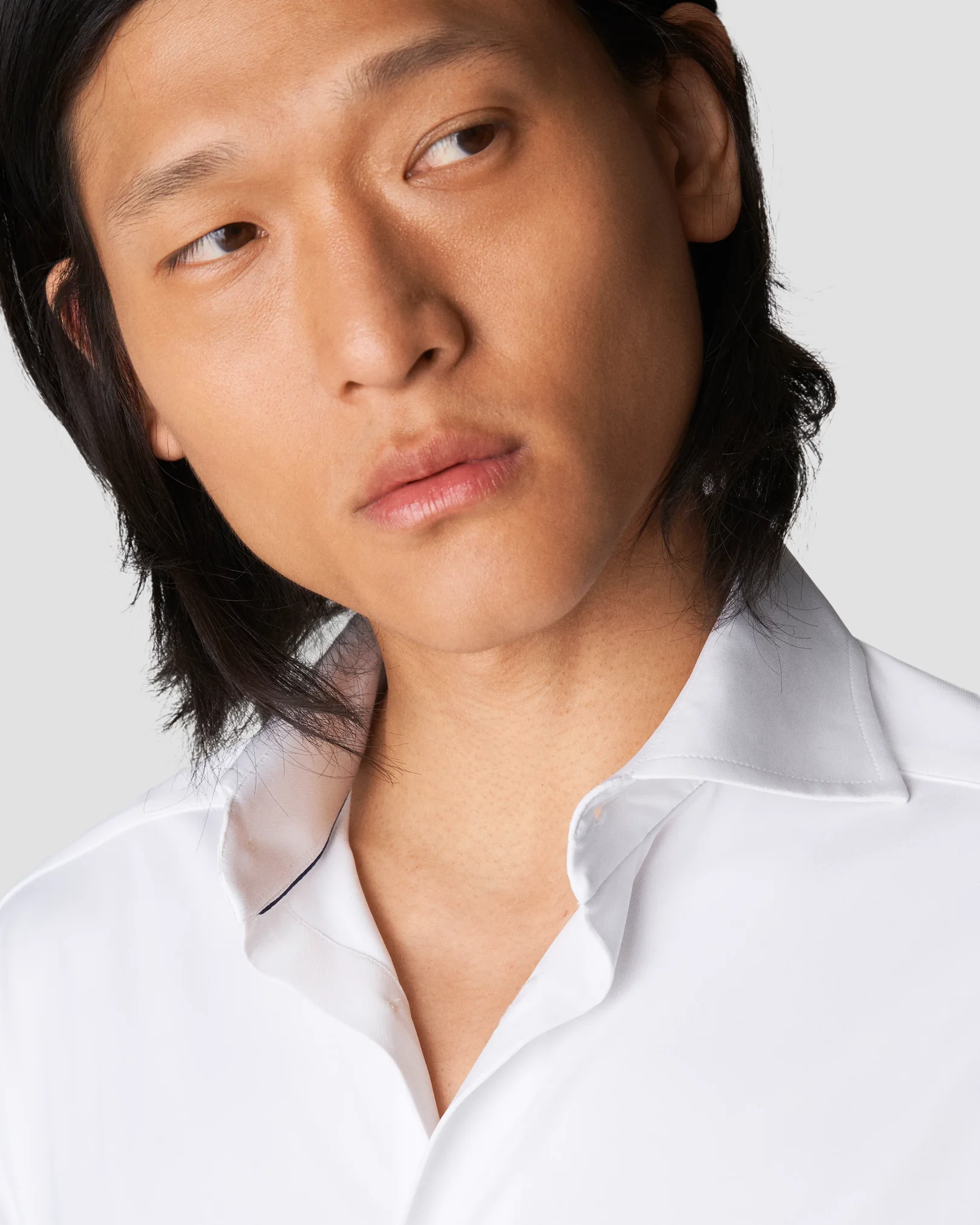 Eton - white 4 way stretch