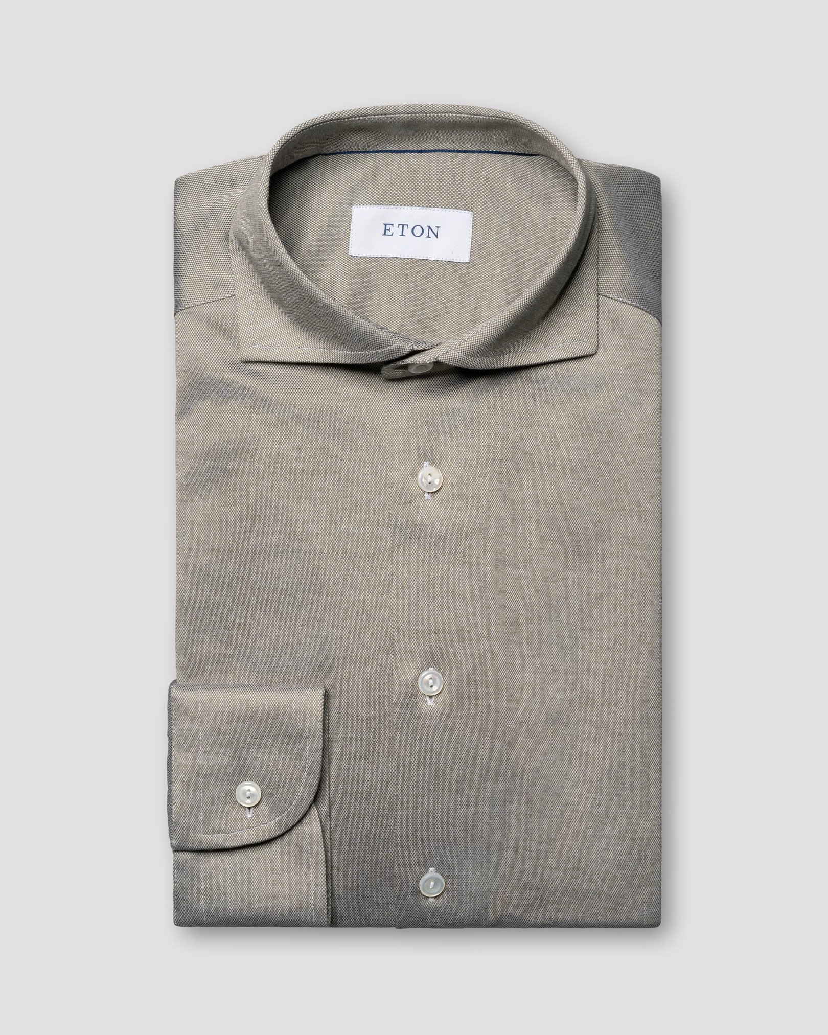 Eton - light green jersey wide spread