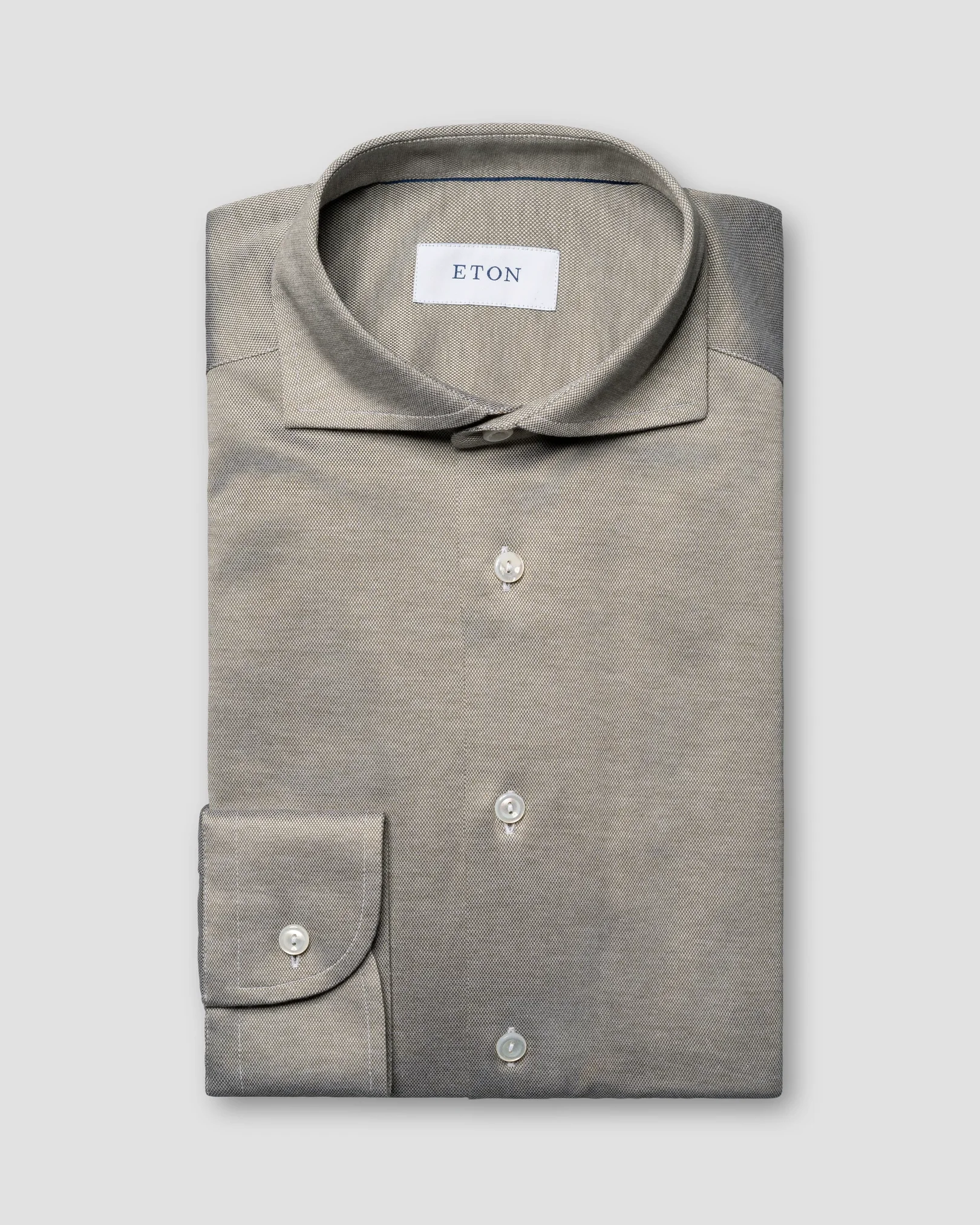 Eton - light green jersey wide spread
