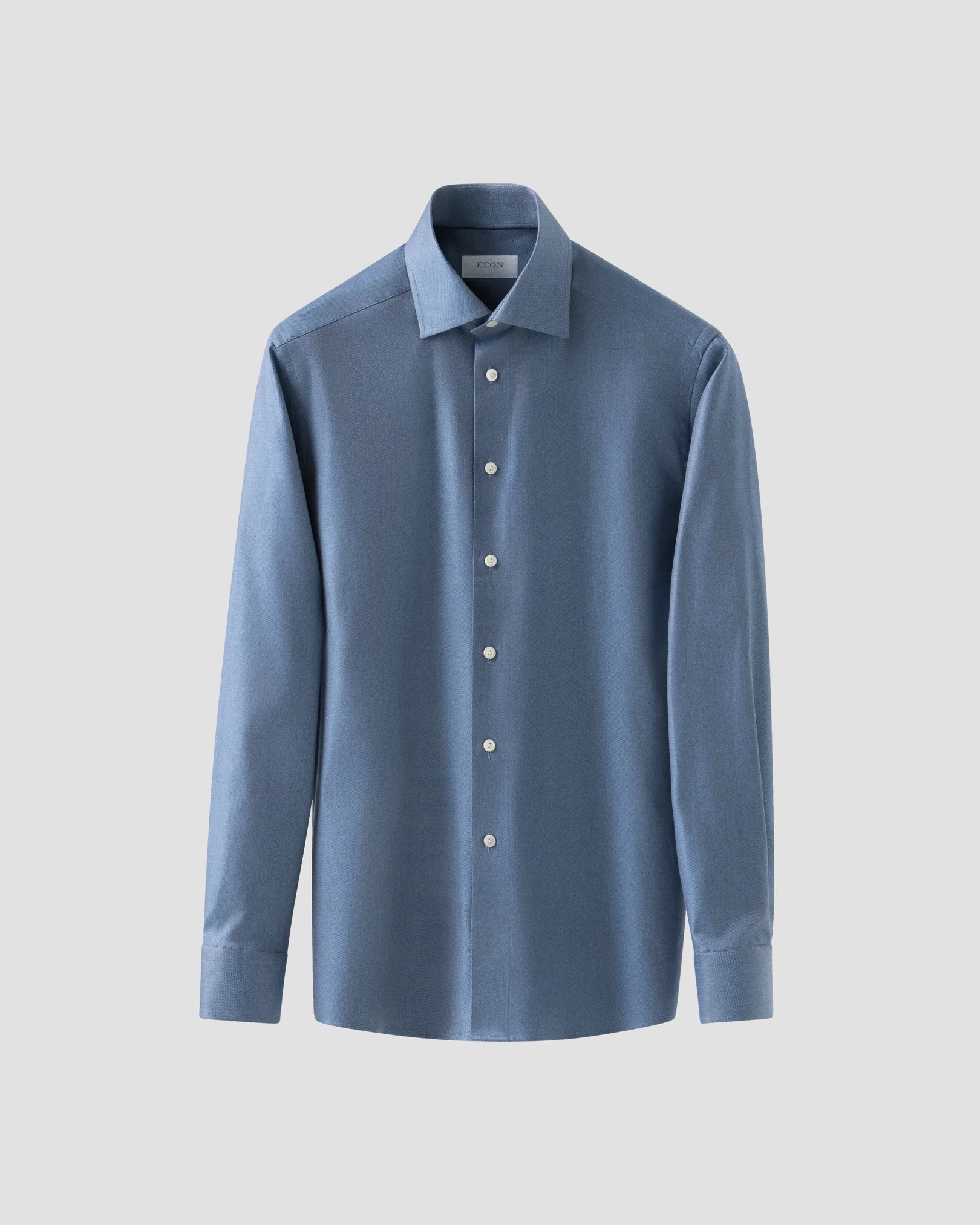 Eton - Mélange Solid Cotton TENCEL™ Lyocell Shirt
