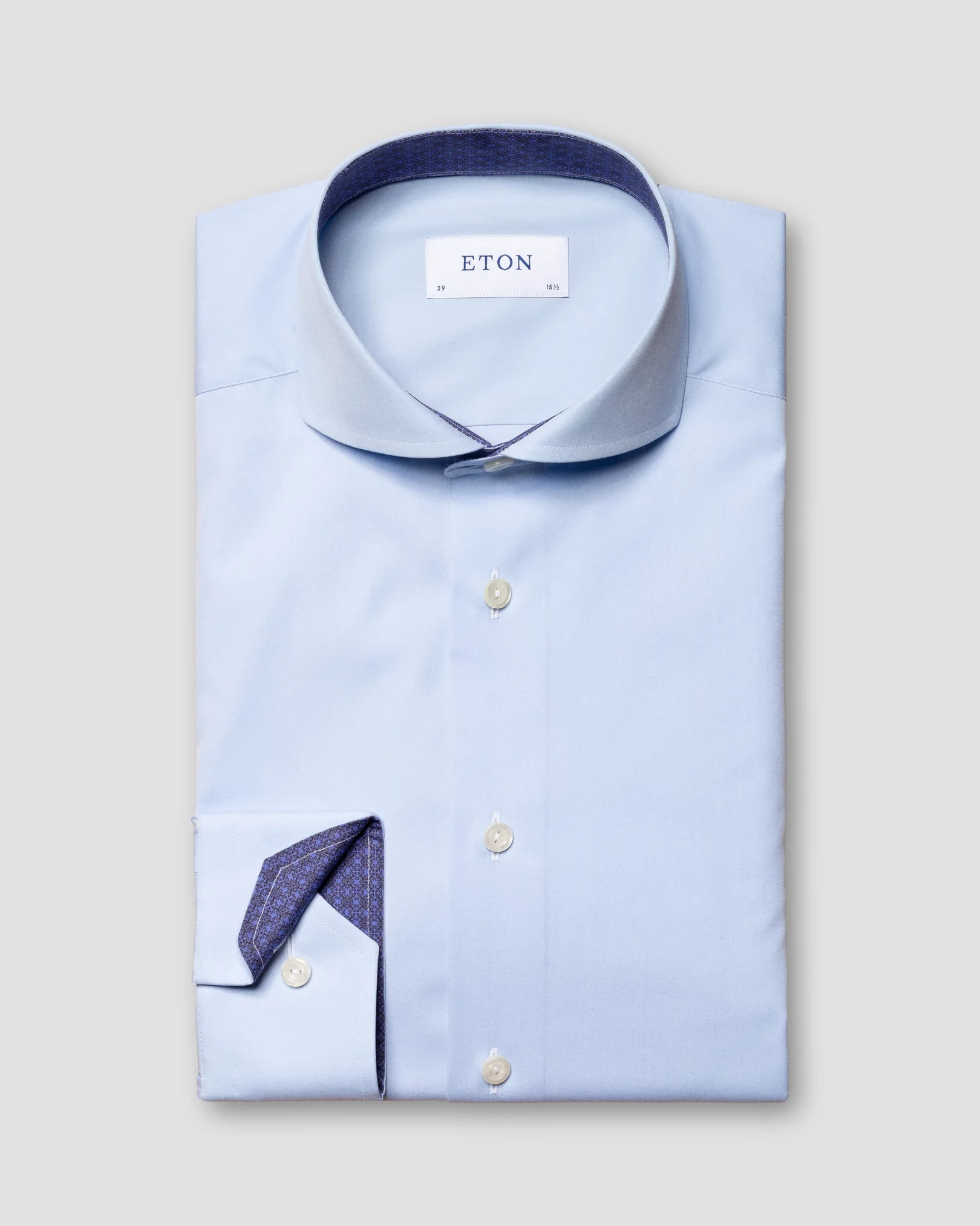 Eton - light blue poplin single