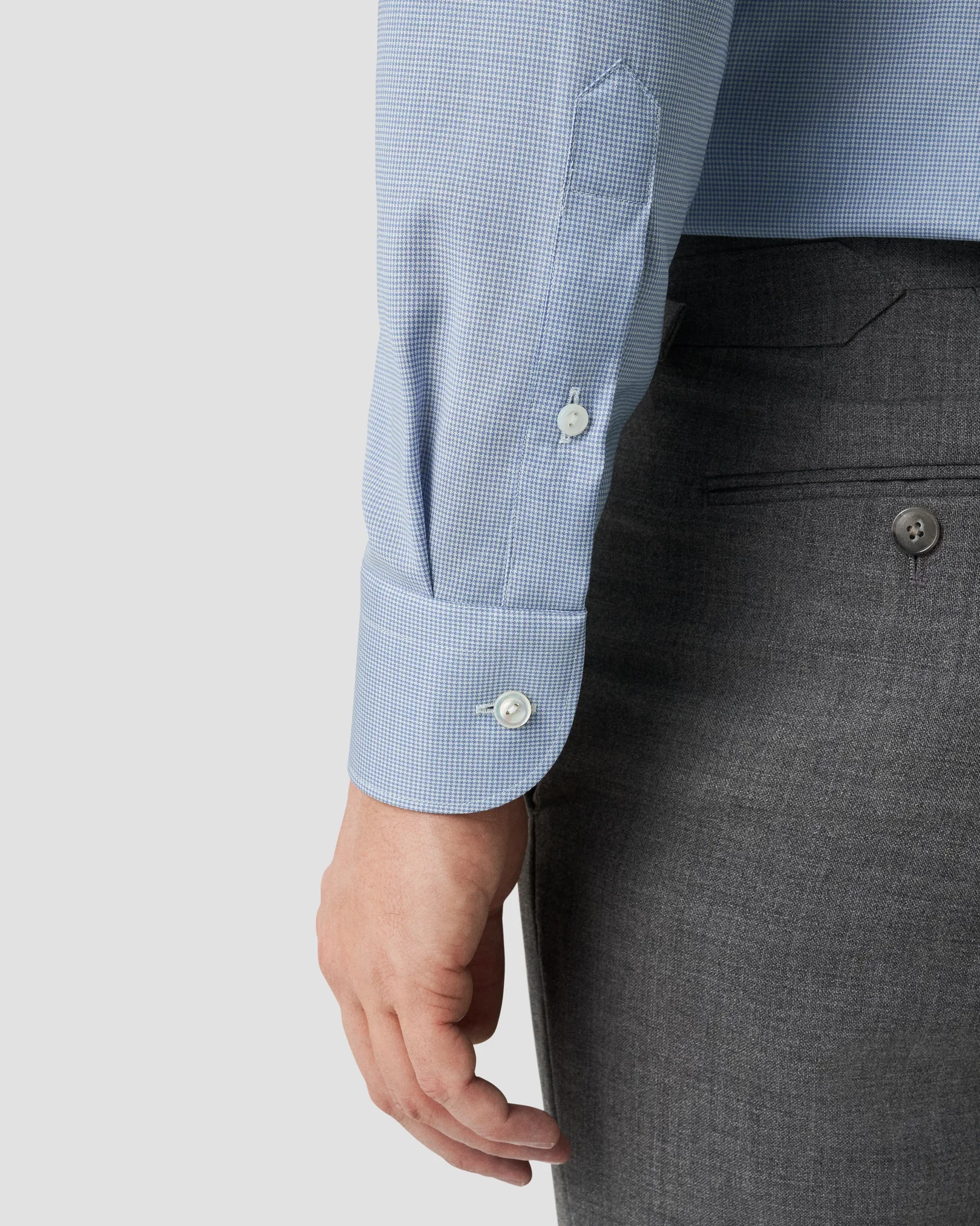 Eton - light blue super merino shirt