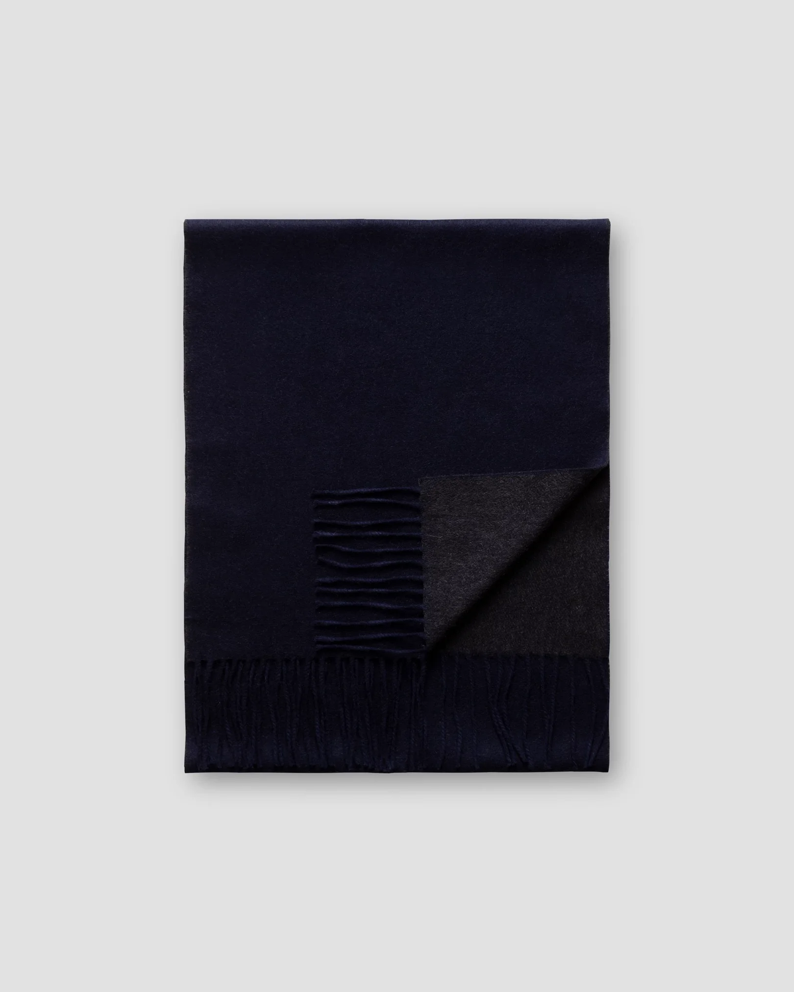 Eton - blue double sided luxury cashmere scarf