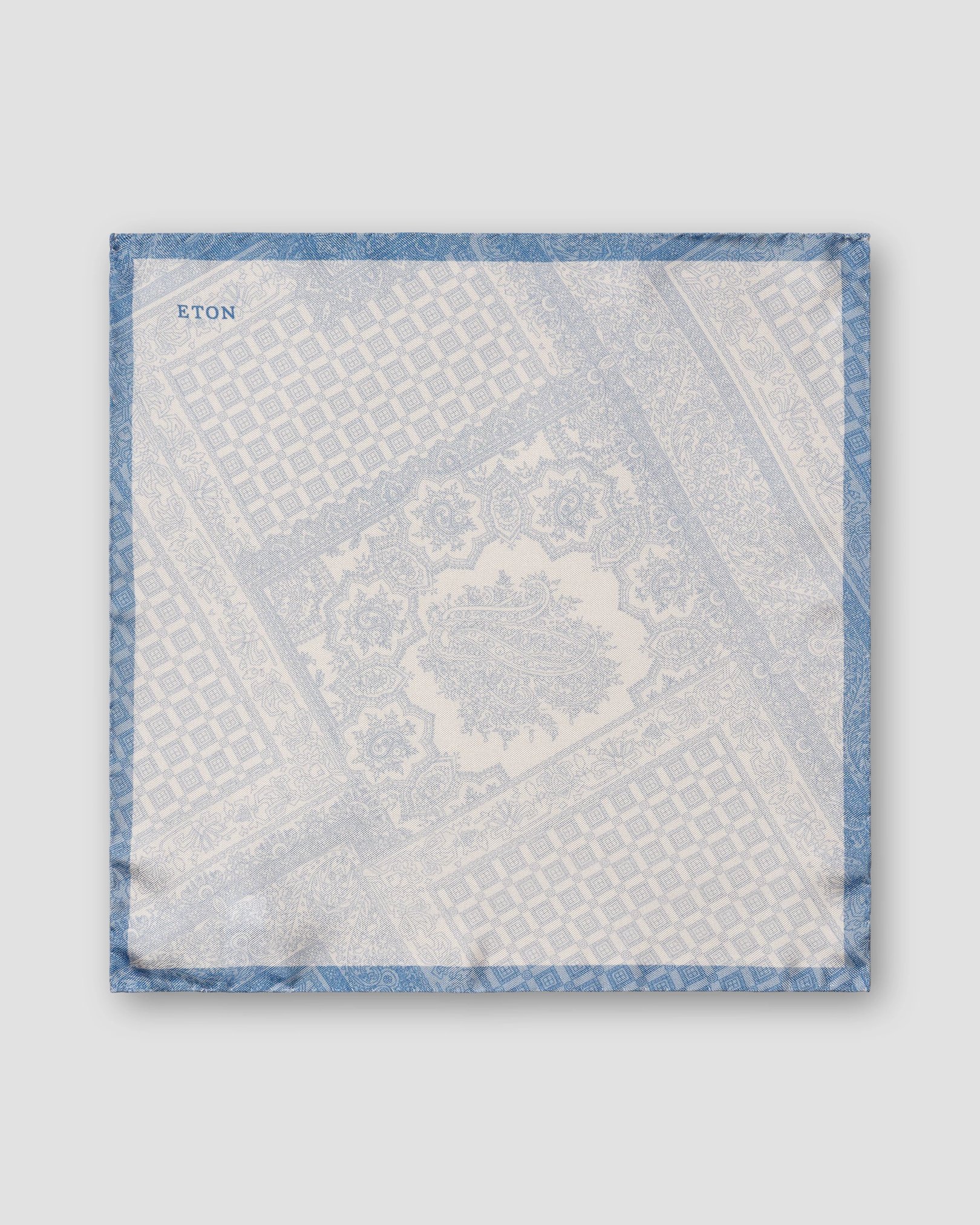 Eton - mid blue patchwork