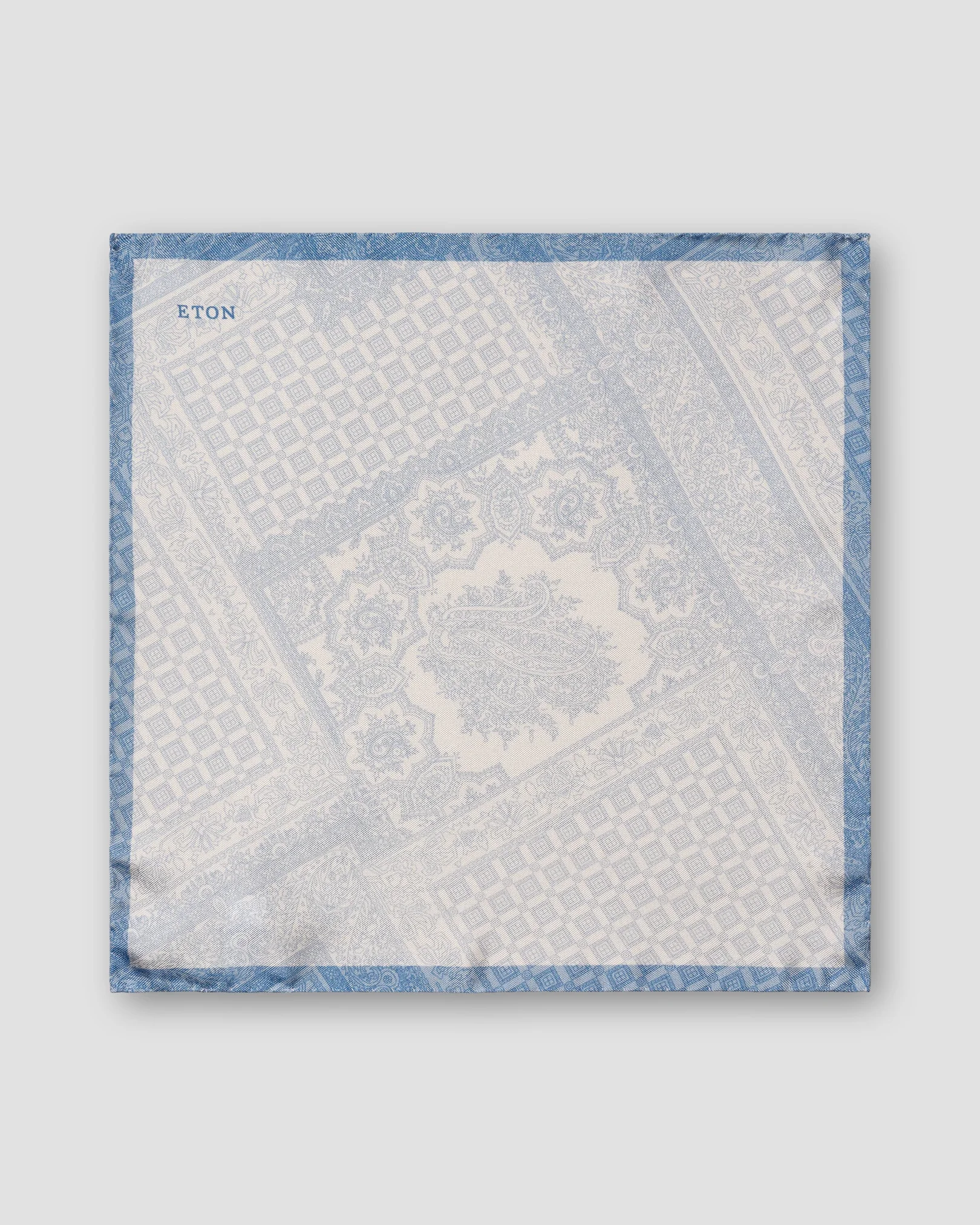 Eton - mid blue patchwork