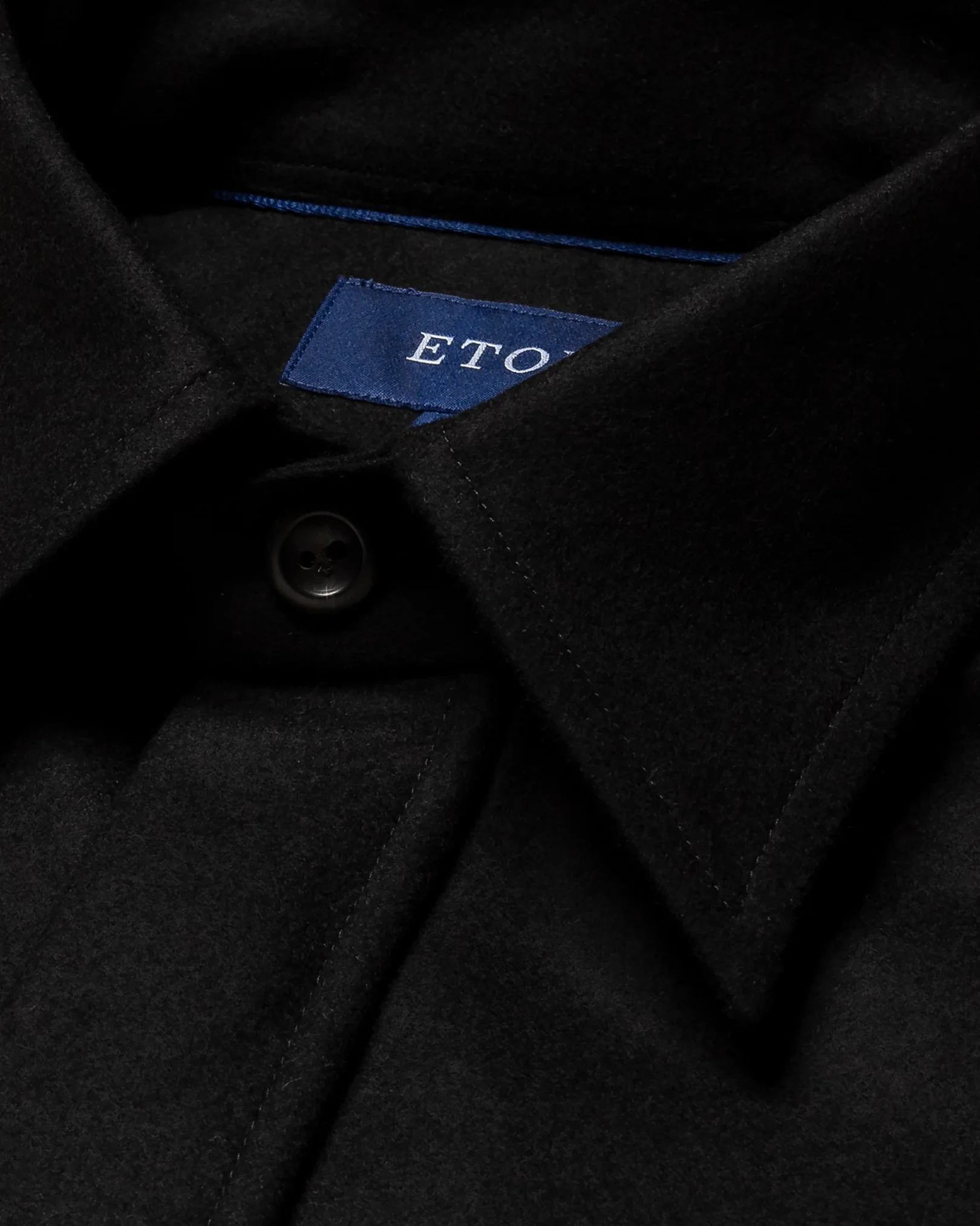 Eton - black twill wool cashmere