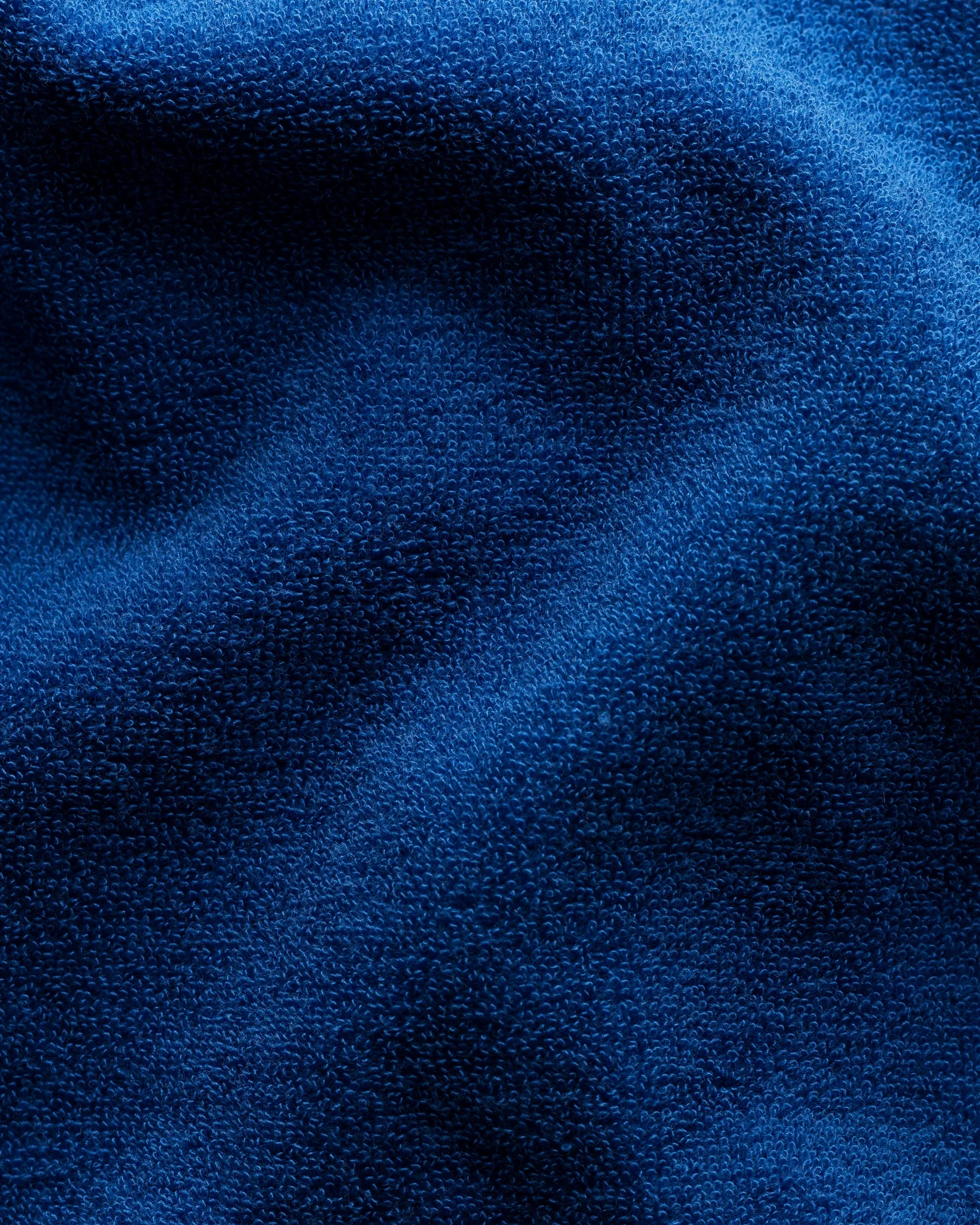 Eton - blue terry resort shirt