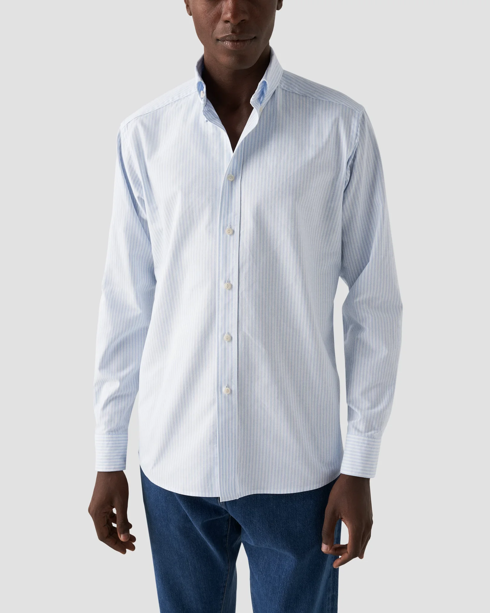 Eton - button down light blue oxford