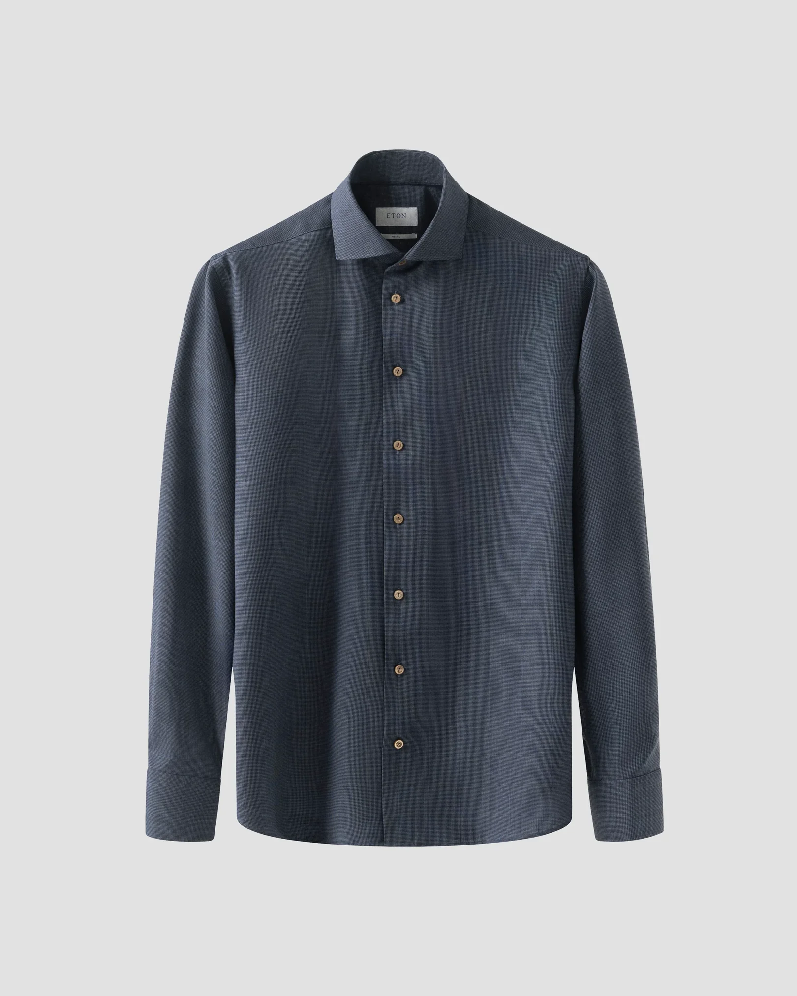 Eton - dark blue super merino shirt