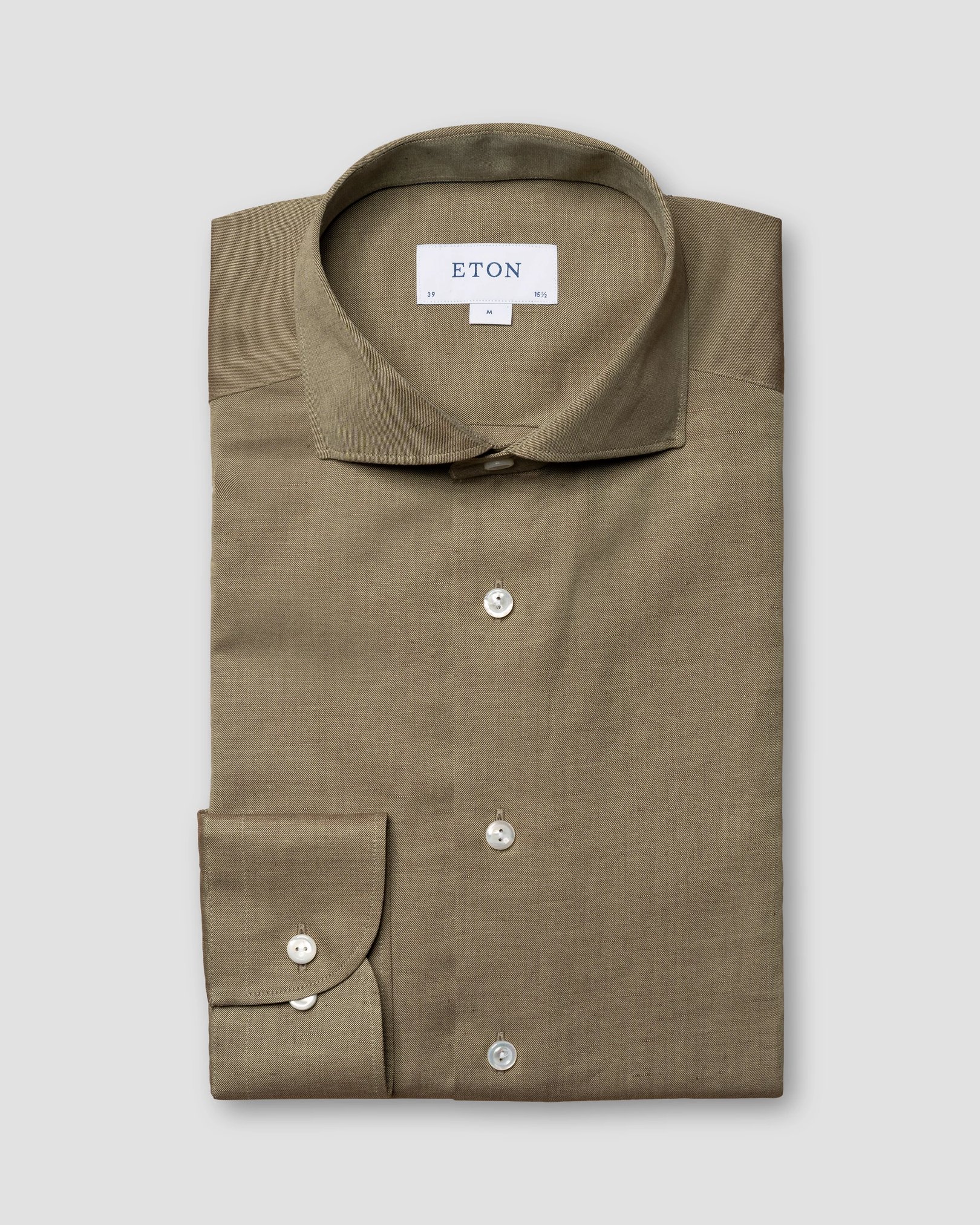 Eton - dark green textured twill