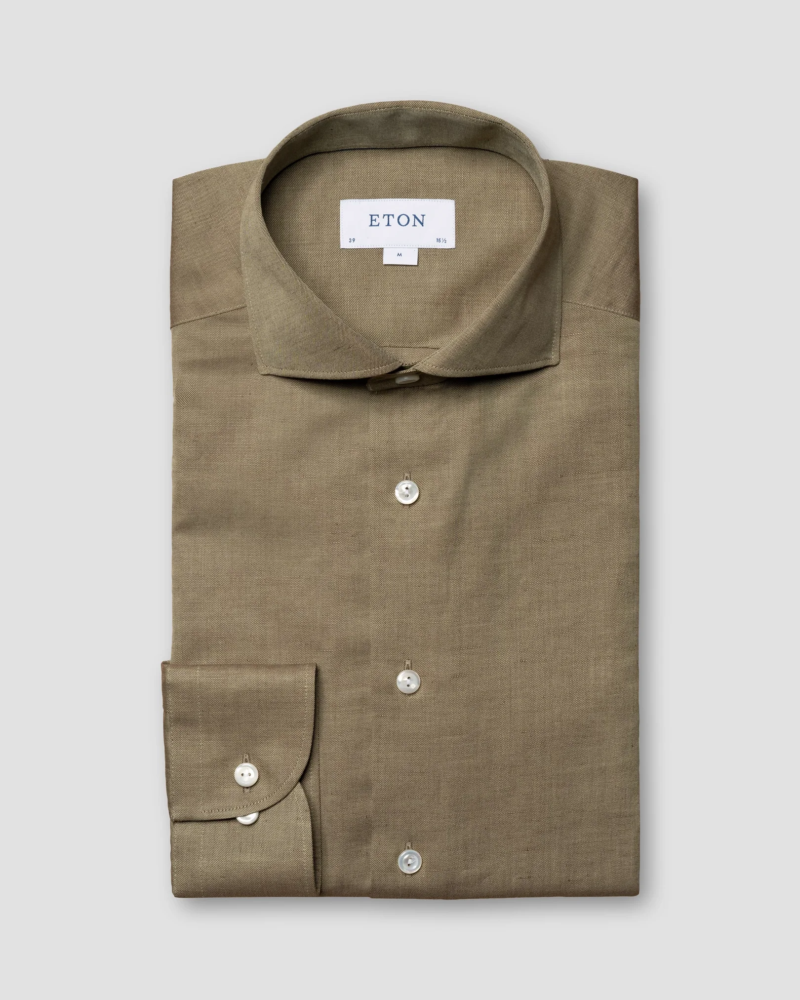 Eton - dark green textured twill