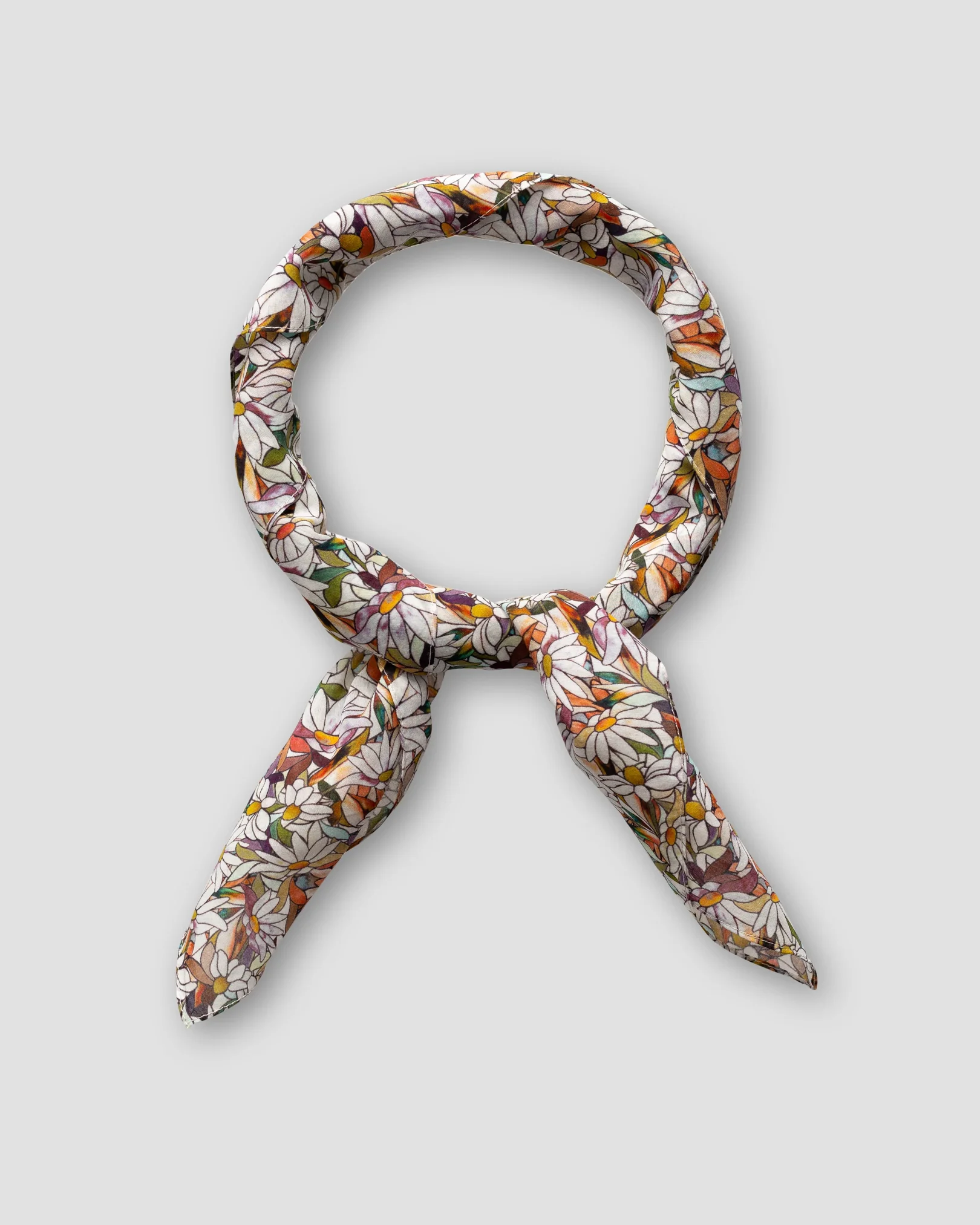 Eton - purple stained glass floral print bandana