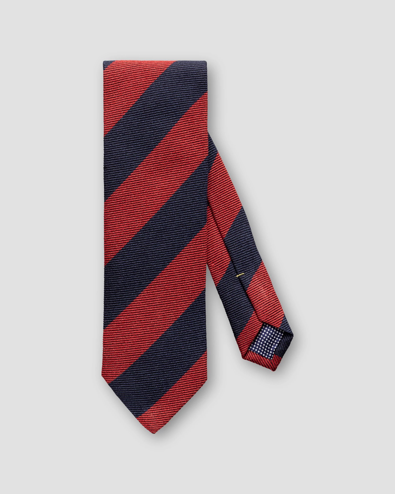 Eton - navy red bold striped tie