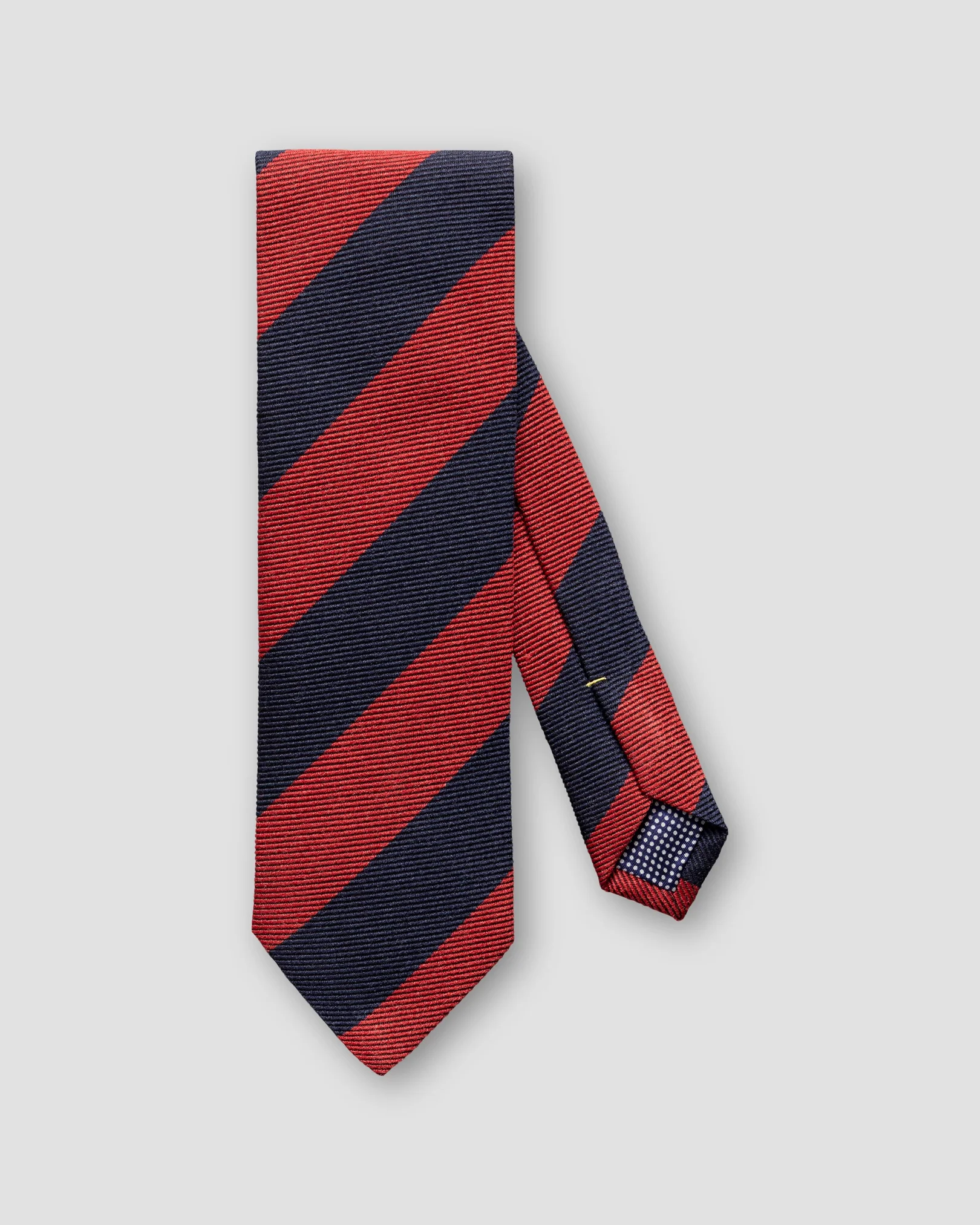 Eton - navy red bold striped tie