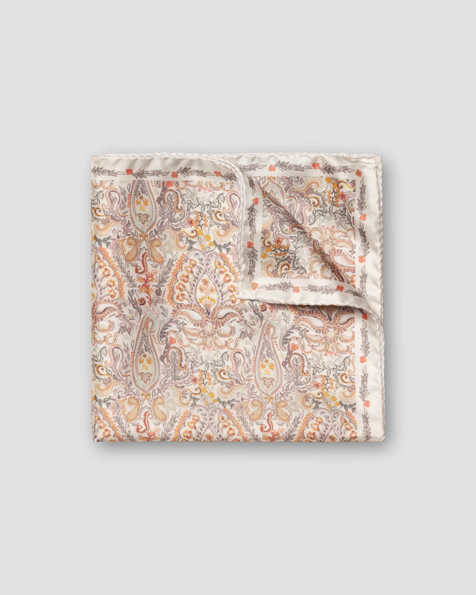 Eton - orange paisley motif