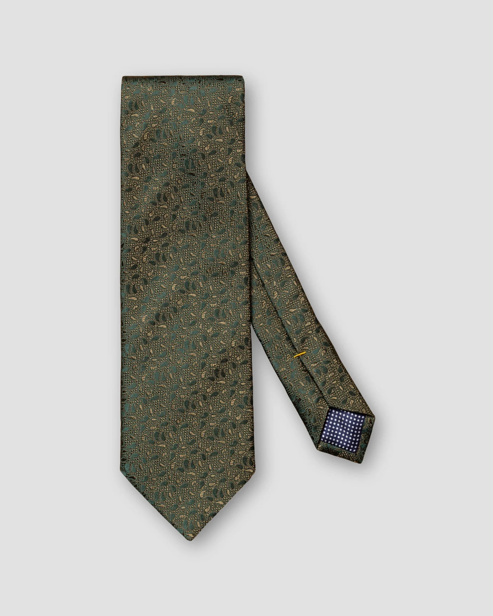 Eton - dark green regimental striped tie