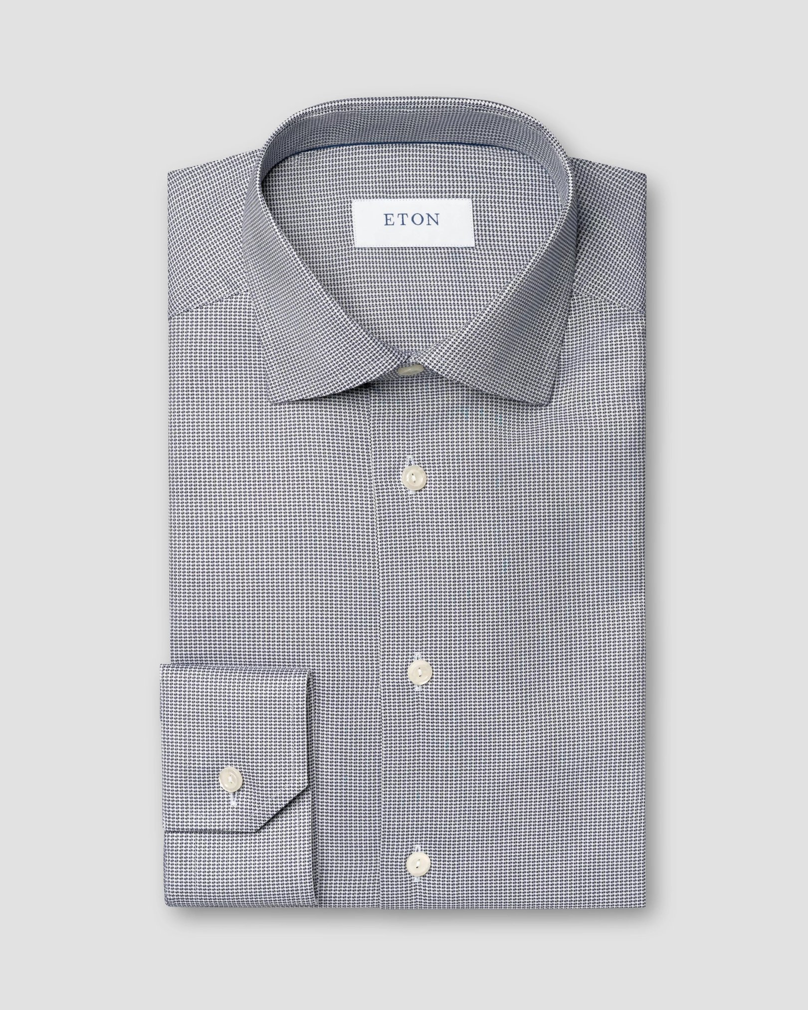 Eton - navy blue cotton and made to order
