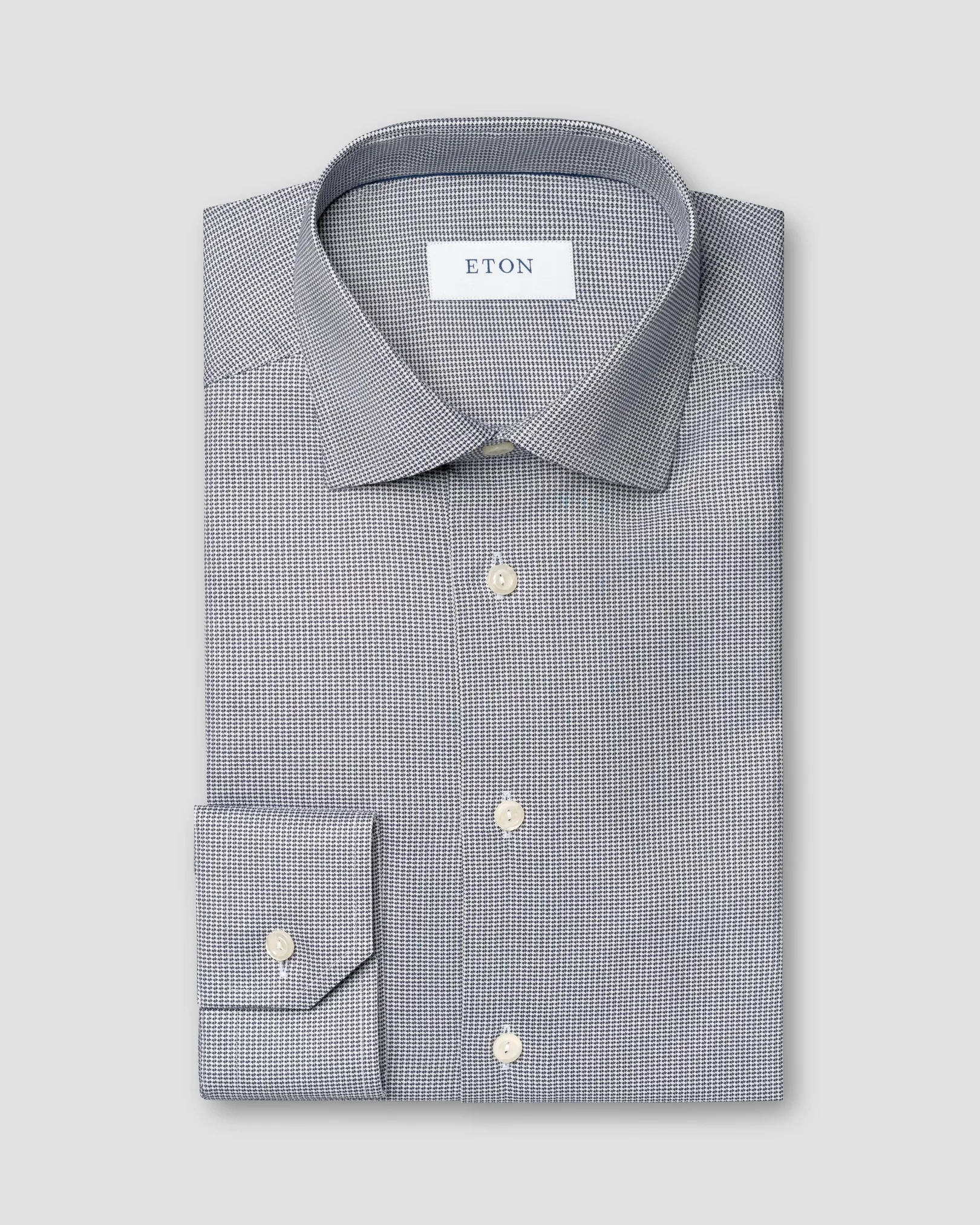 Eton - navy blue cotton and made to order