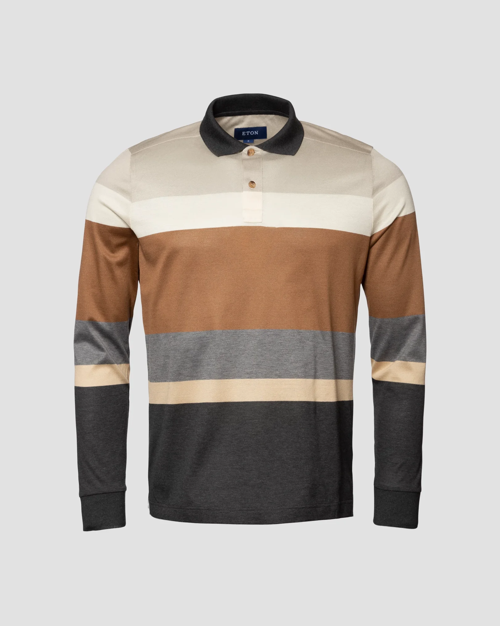 Eton - Brown Striped Rugby Shirt