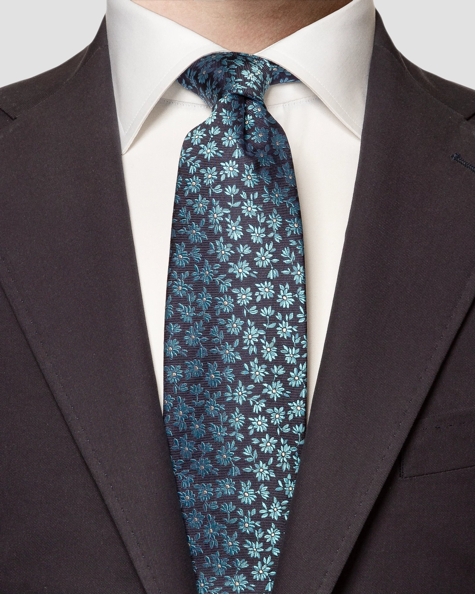 Eton - navy blue playful floral
