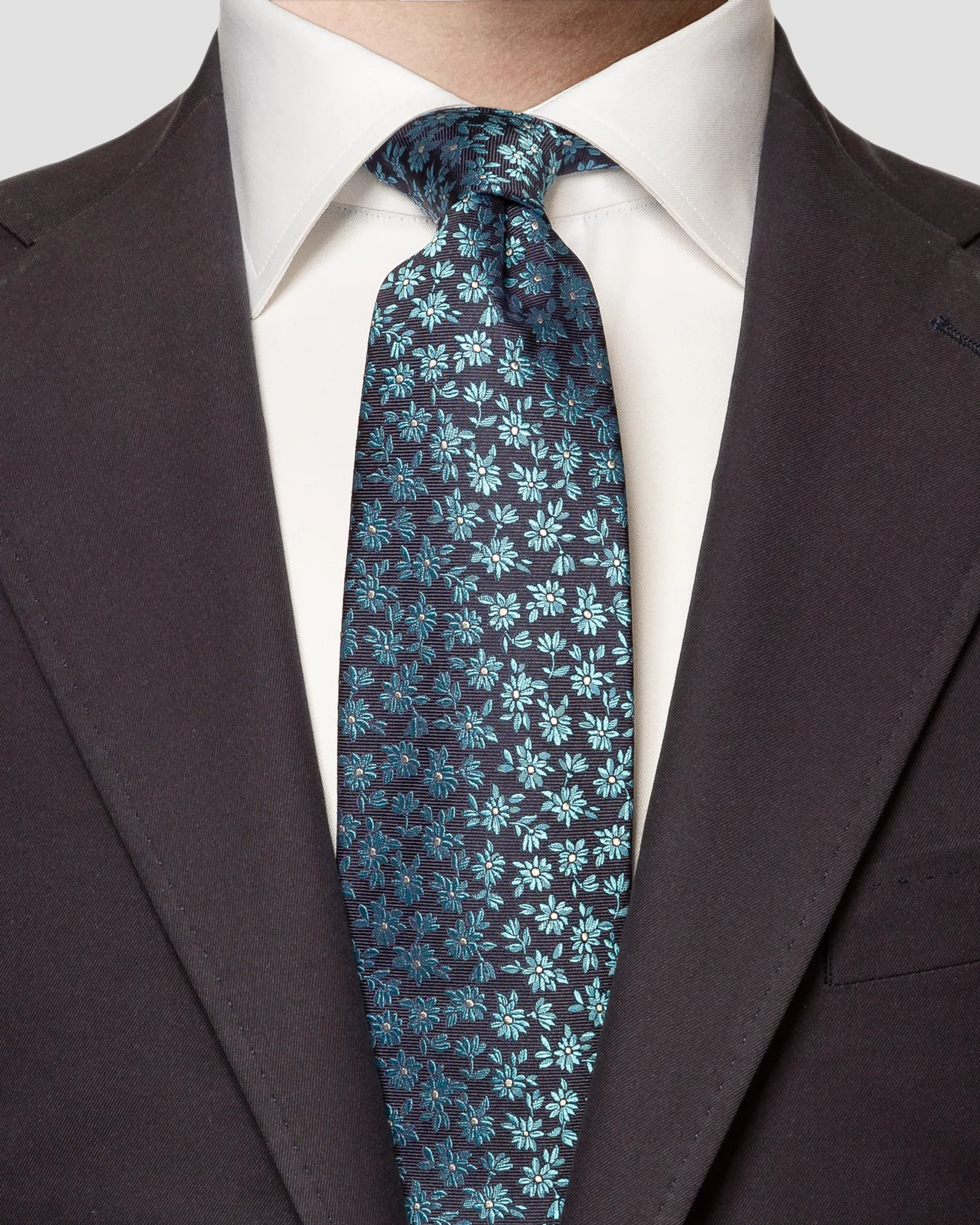 Eton - navy blue playful floral