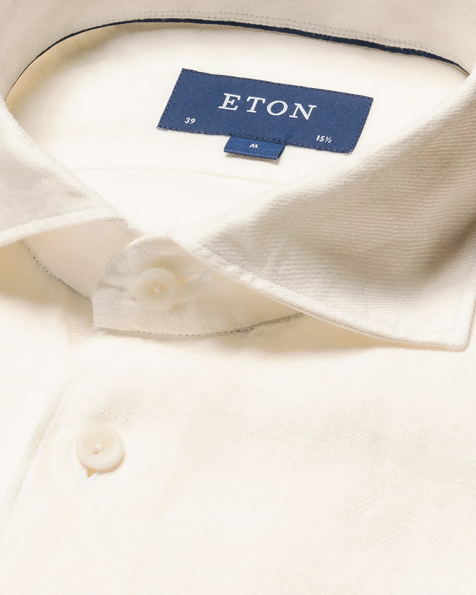 Eton - white linen wide spread shirt
