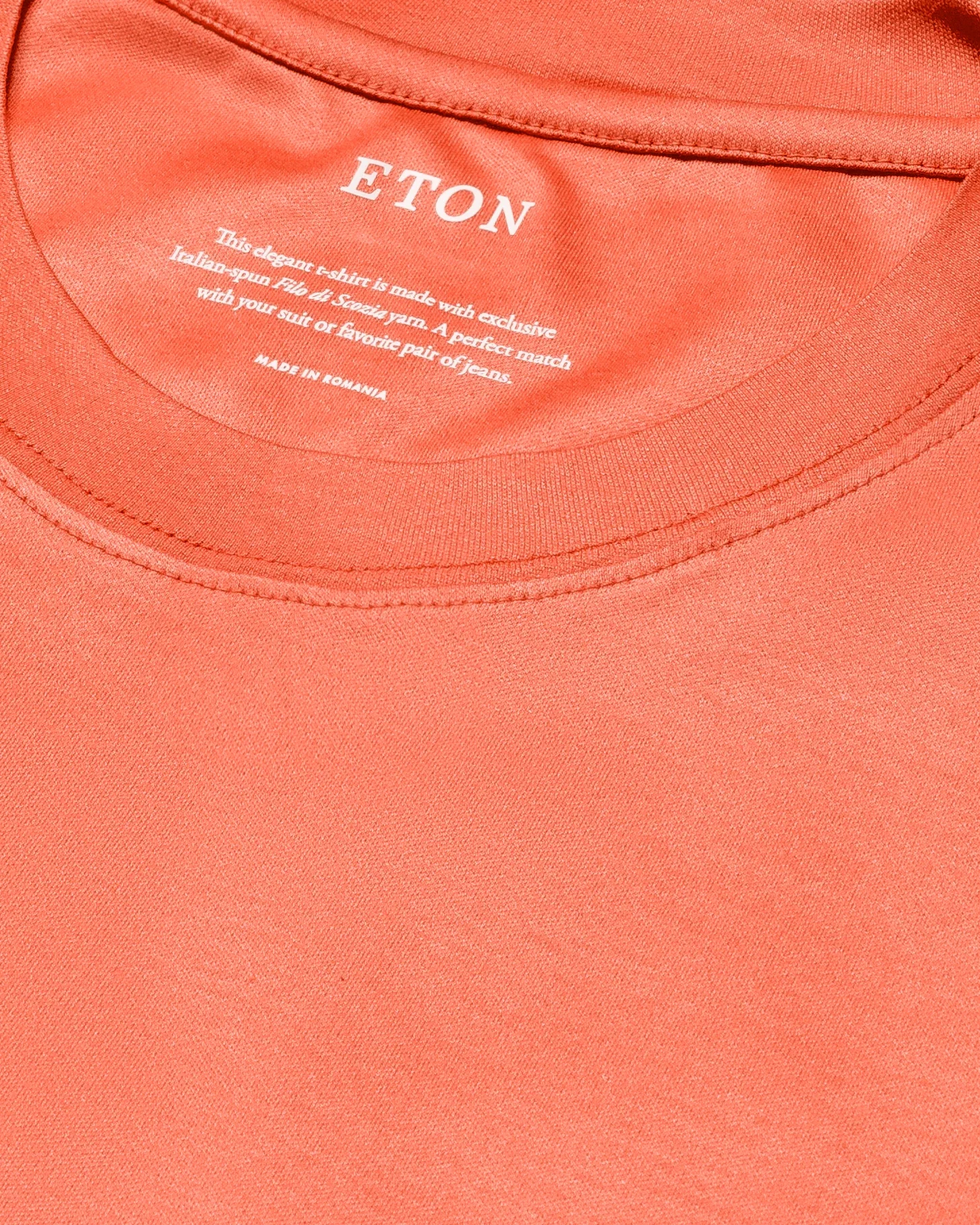 Eton - orange filo di scozia t shirt t shirt short sleeve boxfit t shirt
