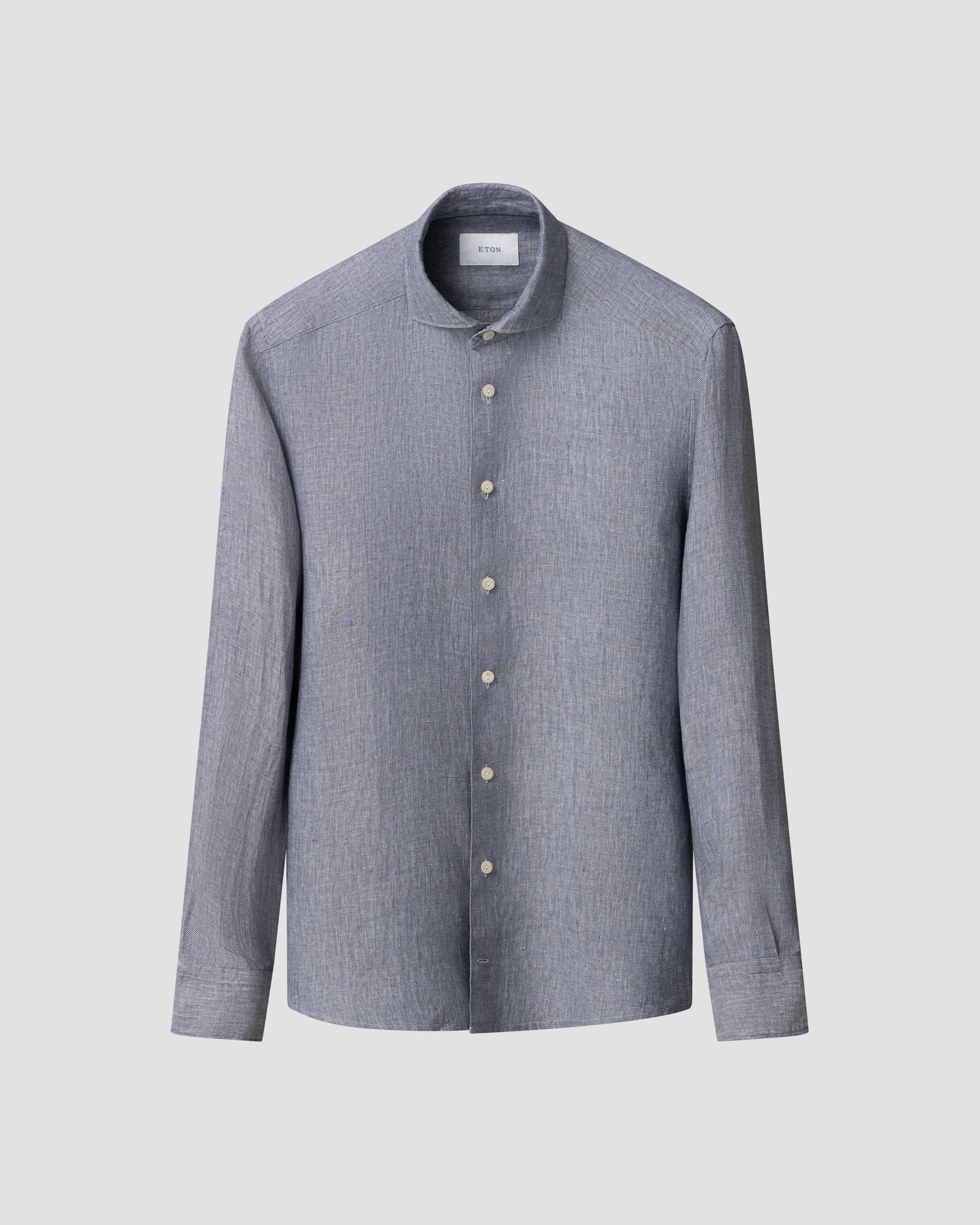Eton - Solid Twill Linen Shirt