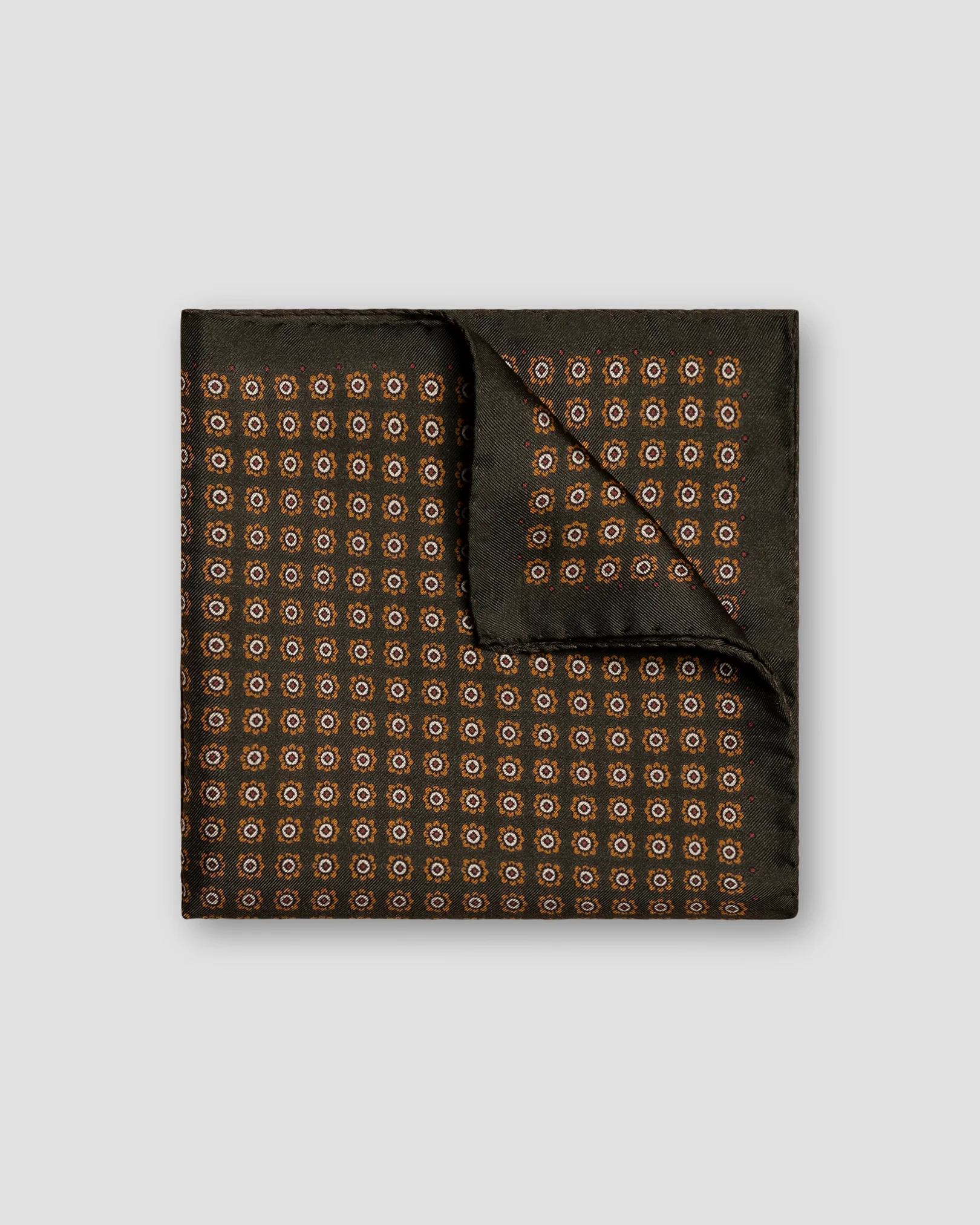 Eton - dark green pocket square