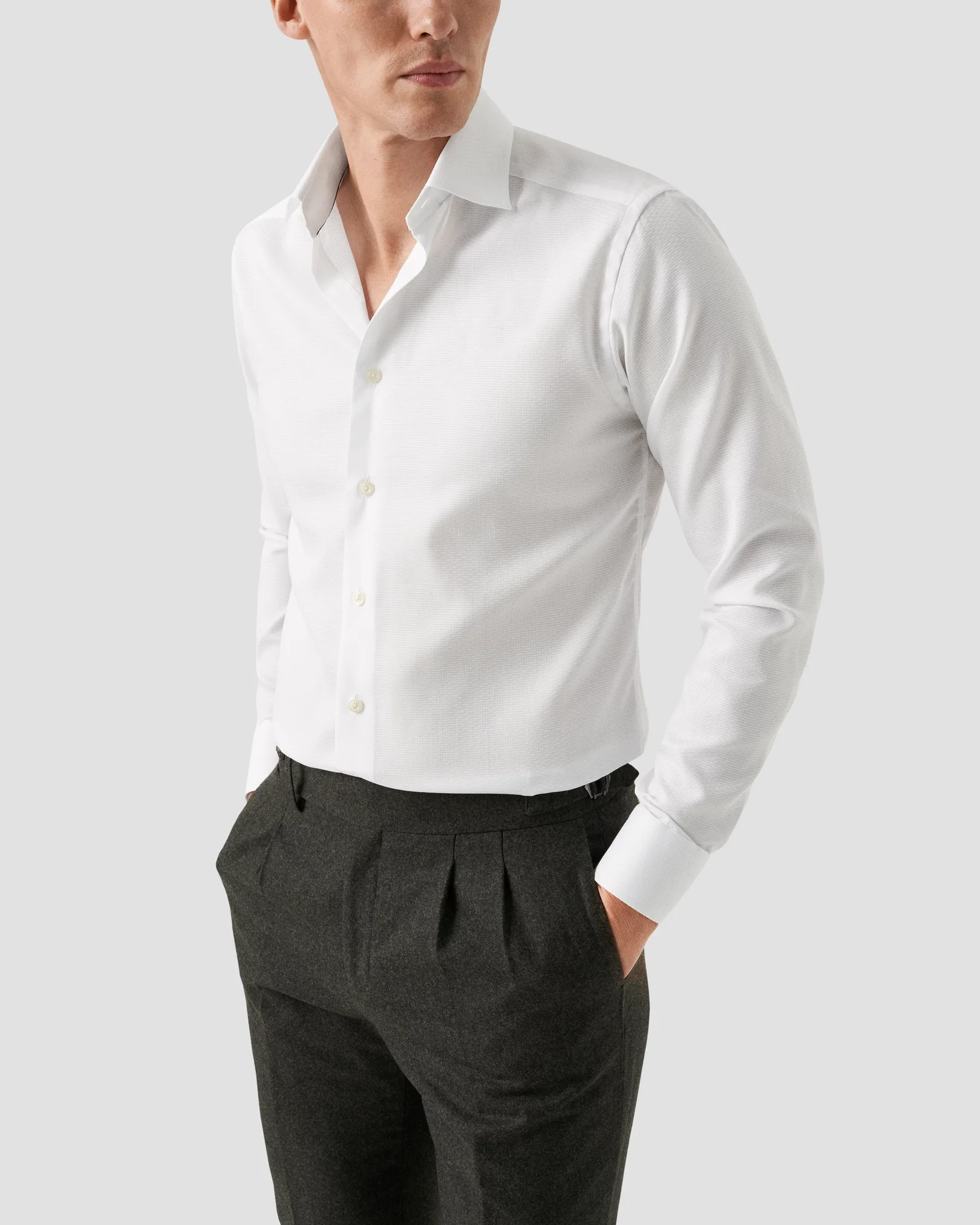 Eton - white twill made to order