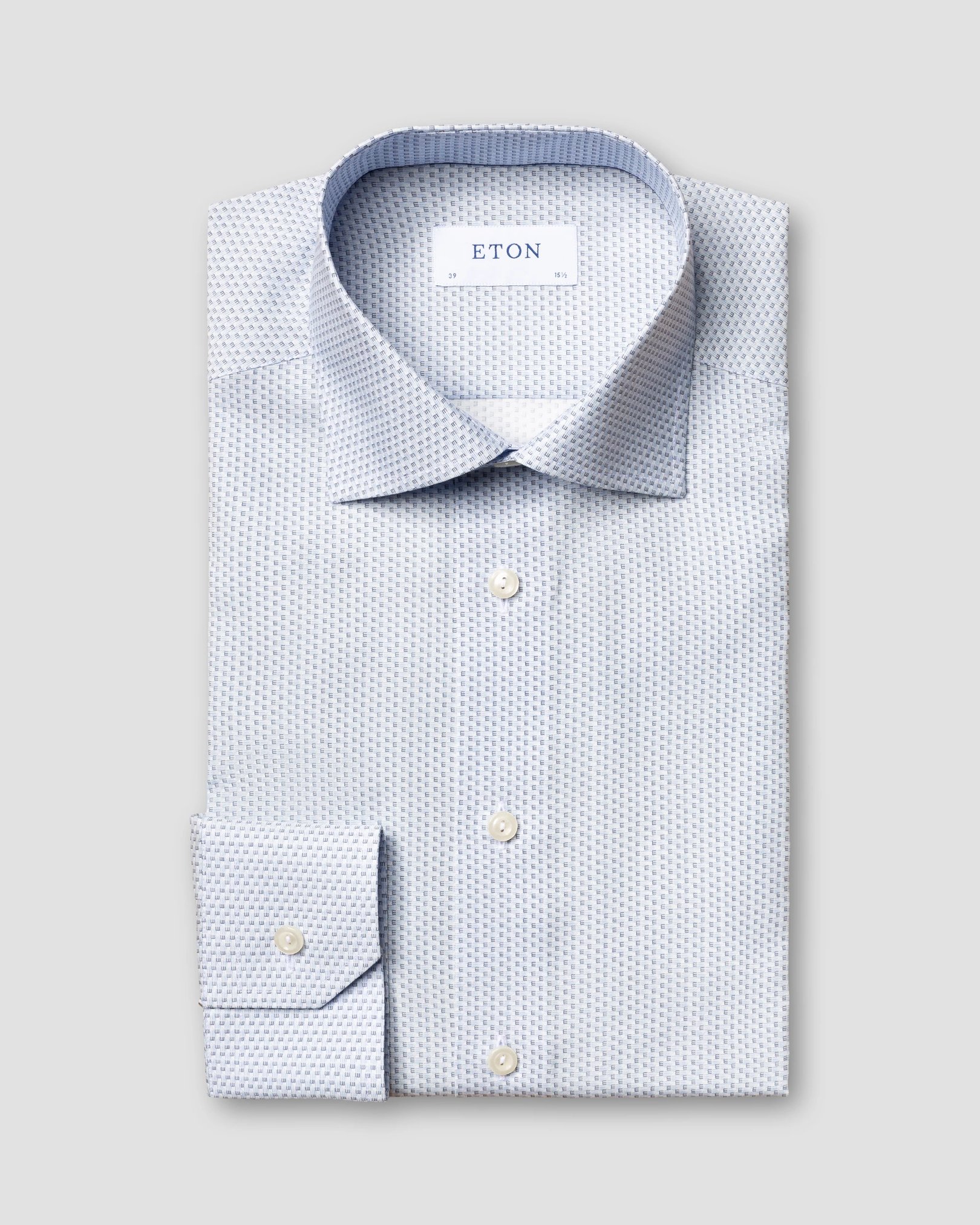 Eton - micro logo print shirt