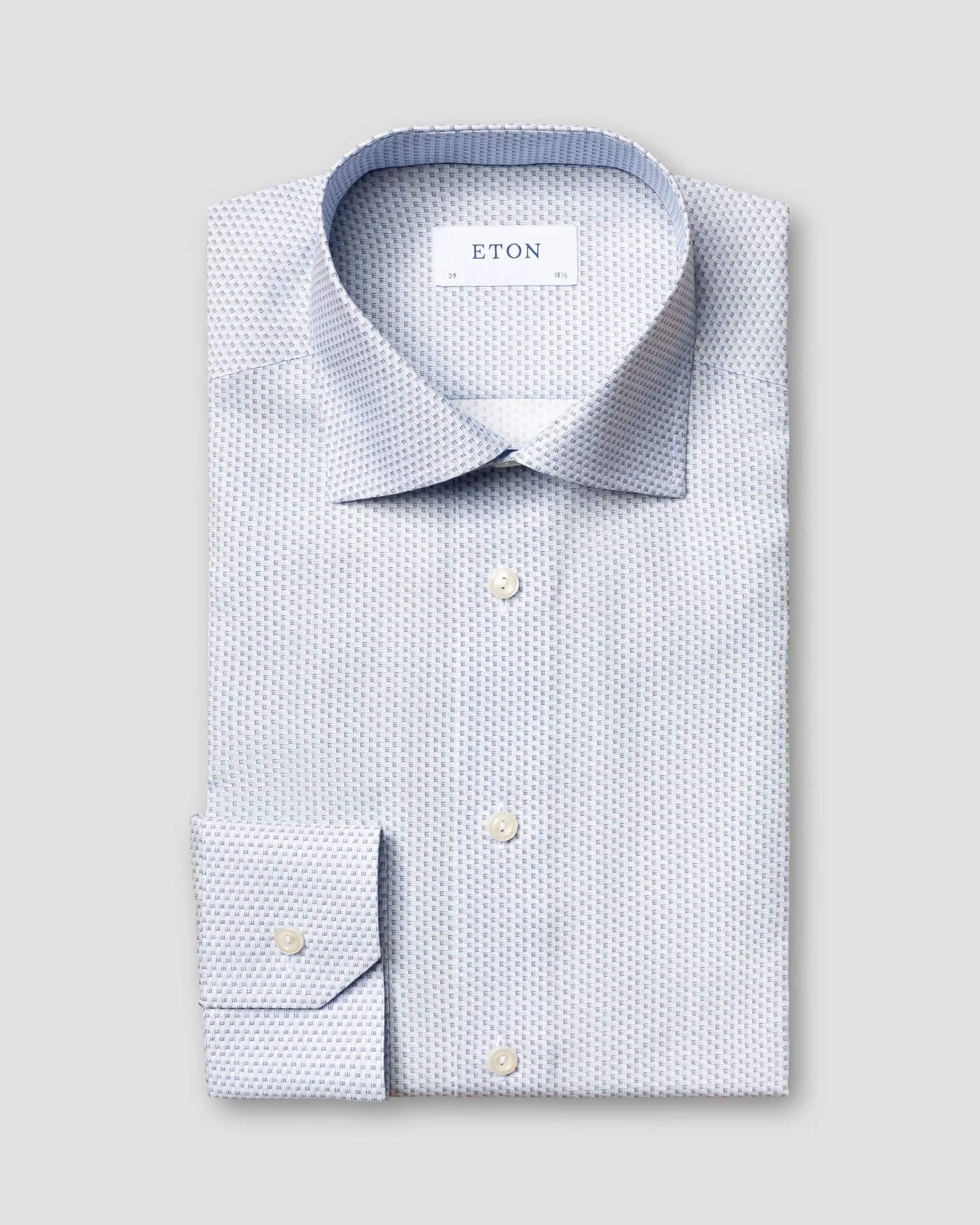 Eton - micro logo print shirt
