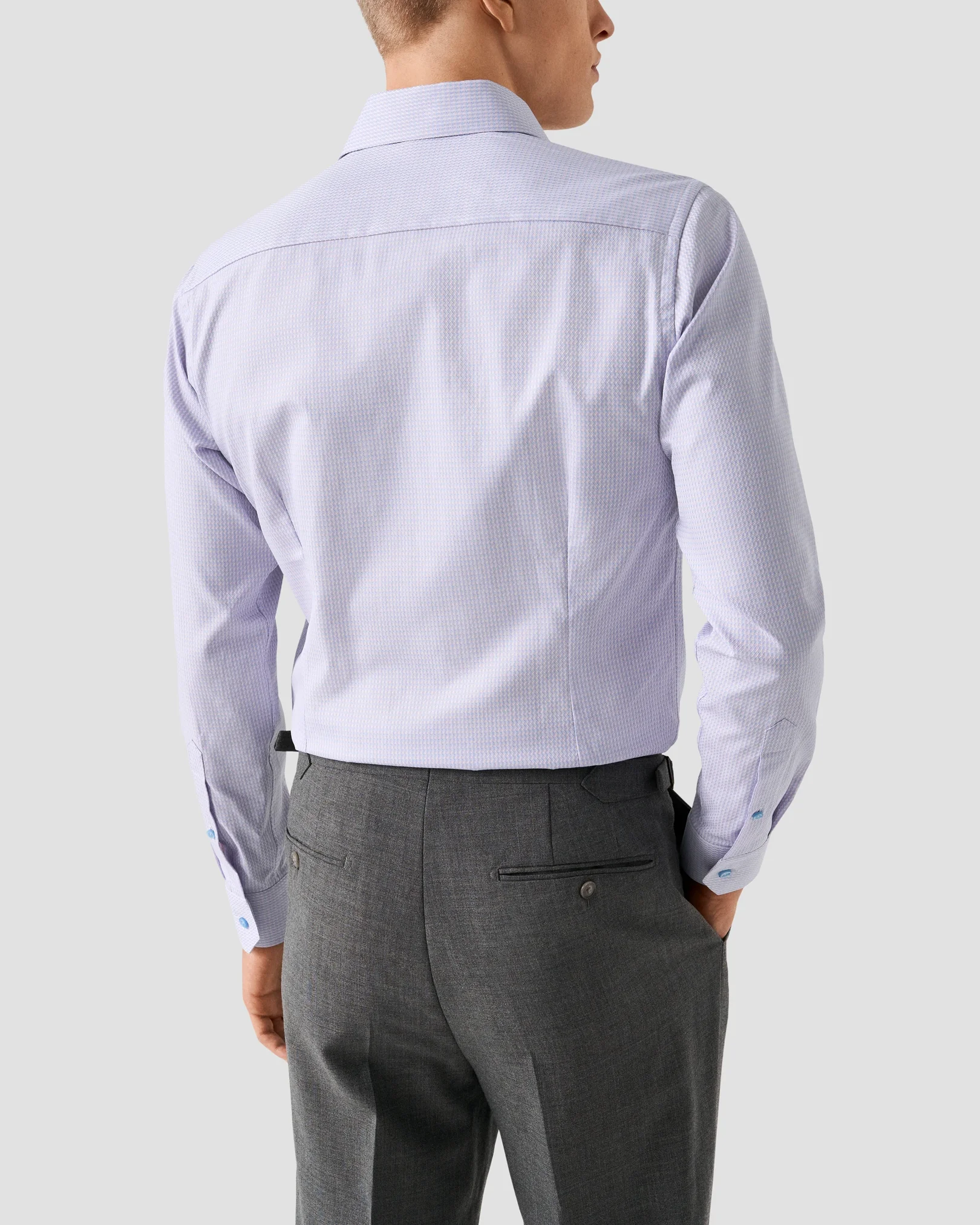 Eton - pink check signature dobby shirt