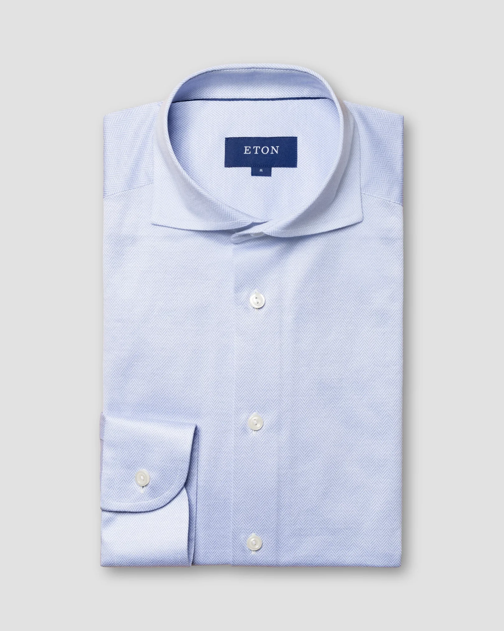 Eton - light blue jacquard widespread
