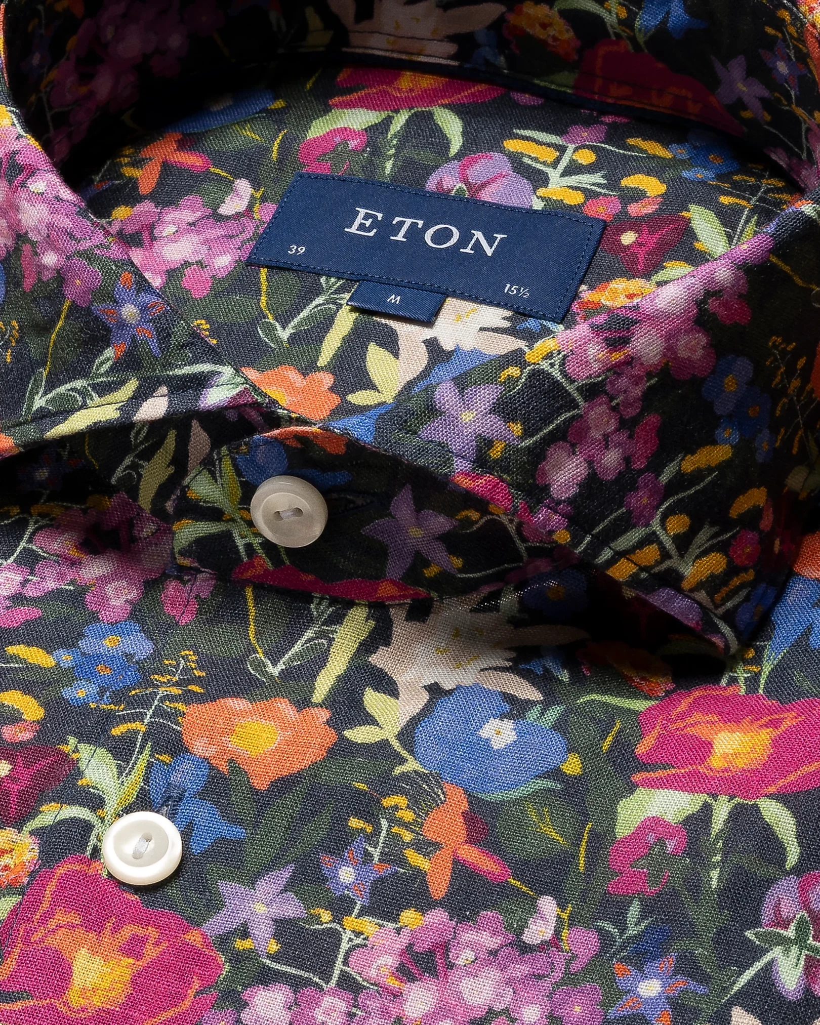 Eton - dark purple linen