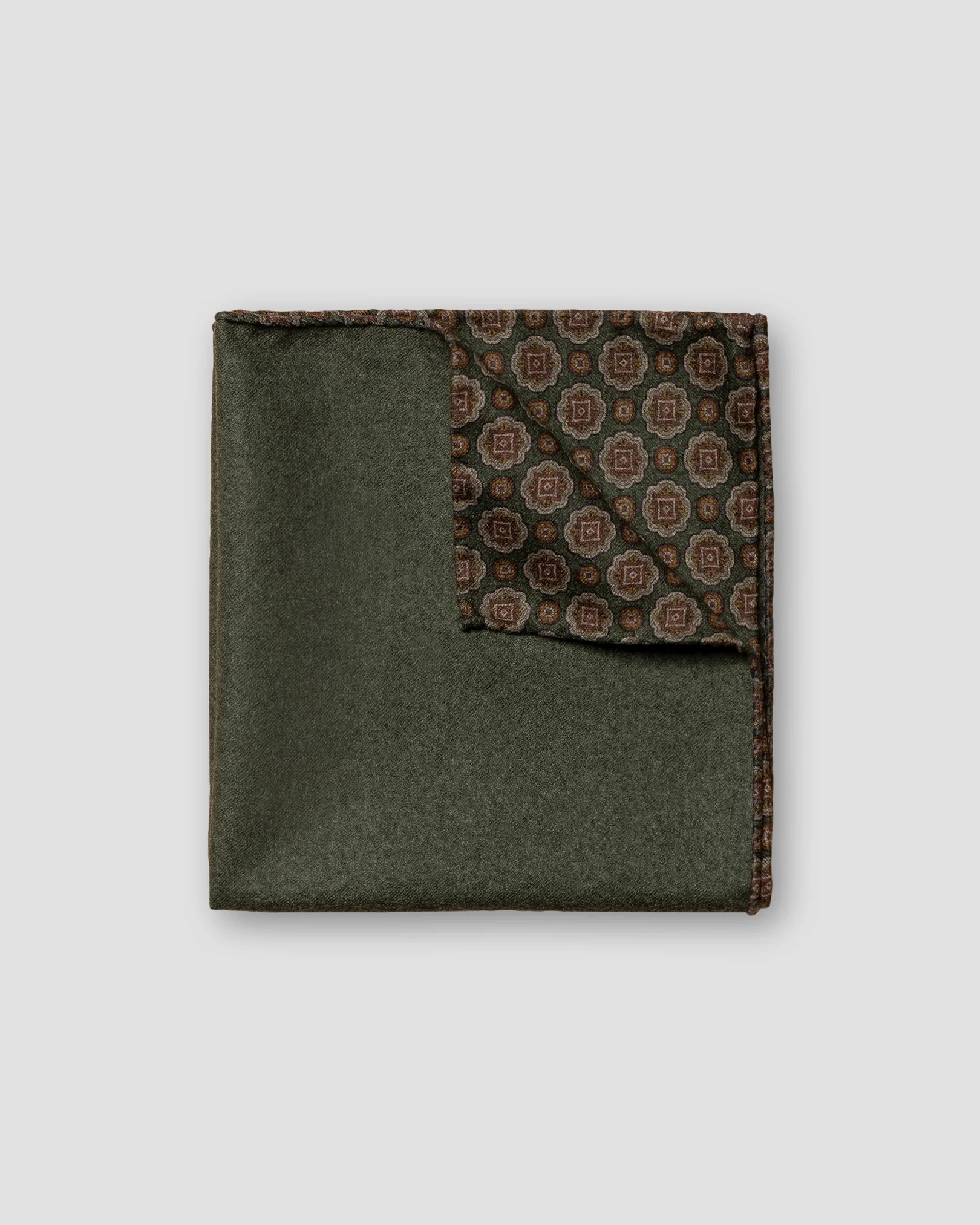 Eton - dark green paisley pocket square