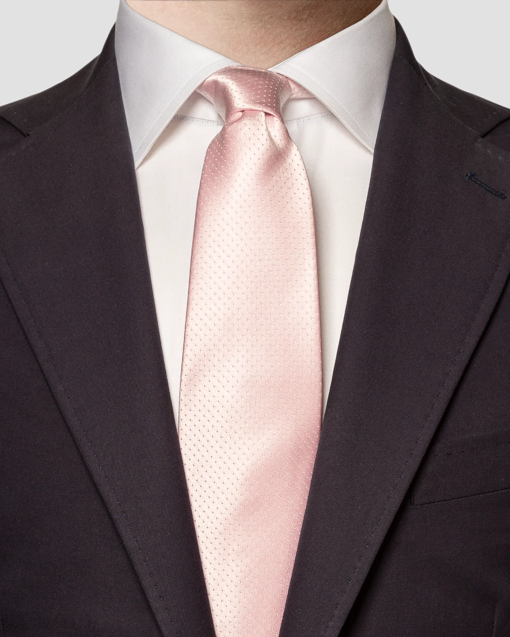 Eton - pink jacquard pin dot