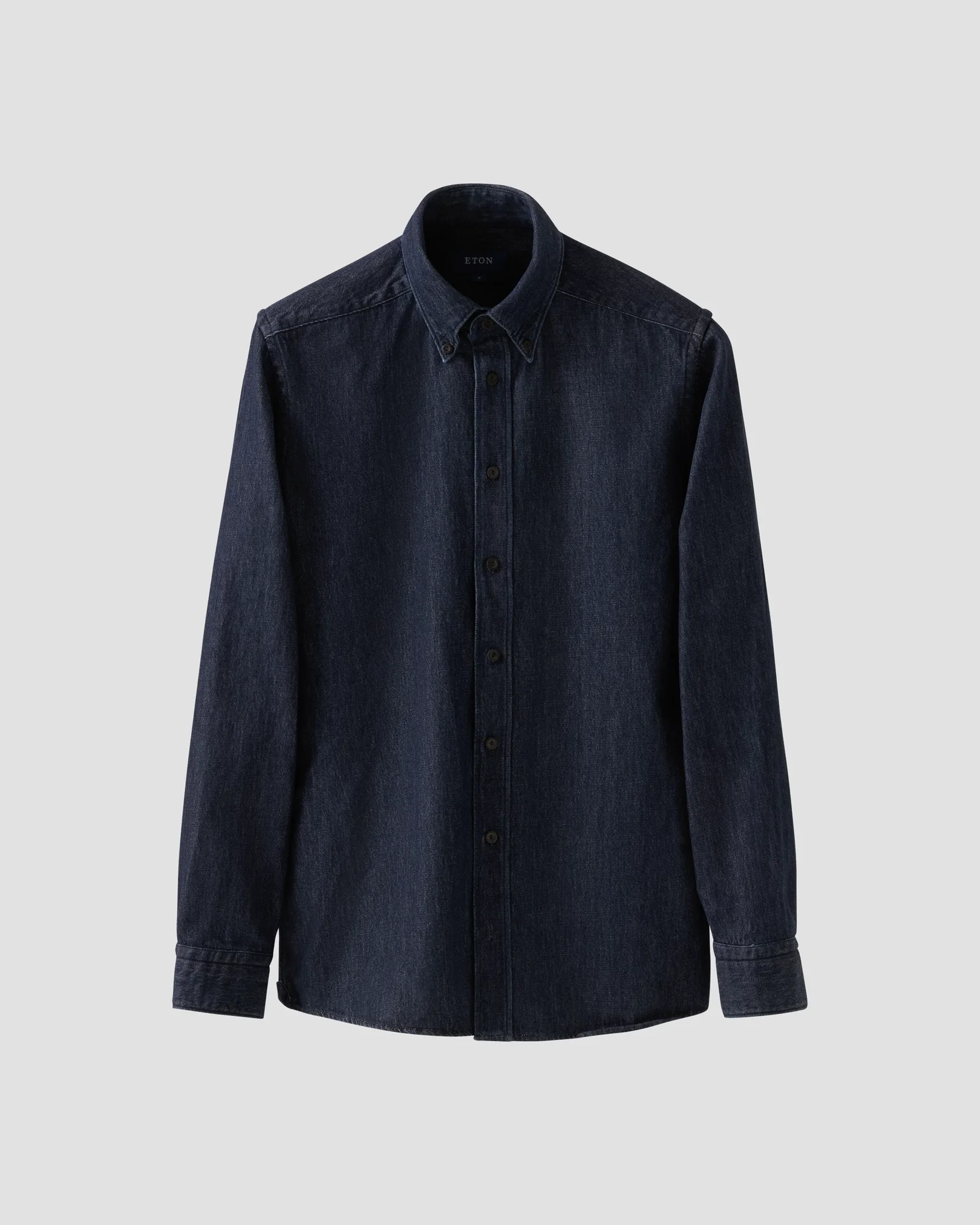 Eton - navy blue twill buttondown