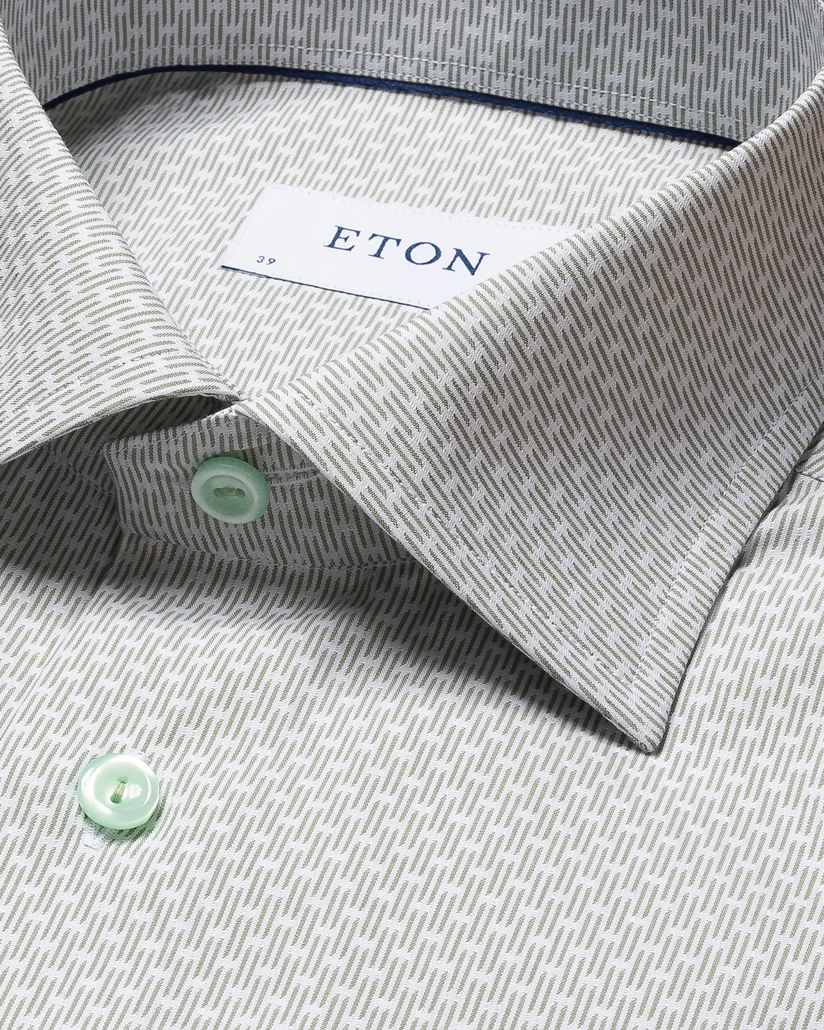Eton - mid green dobby micro printed