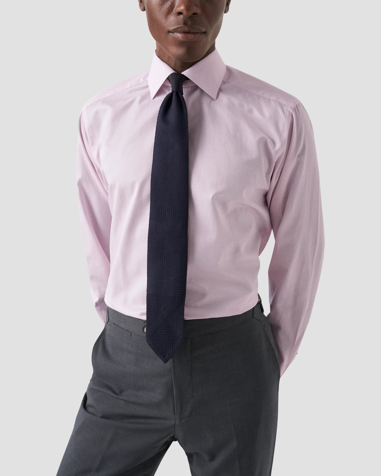 Eton - light pink signature twill shirt