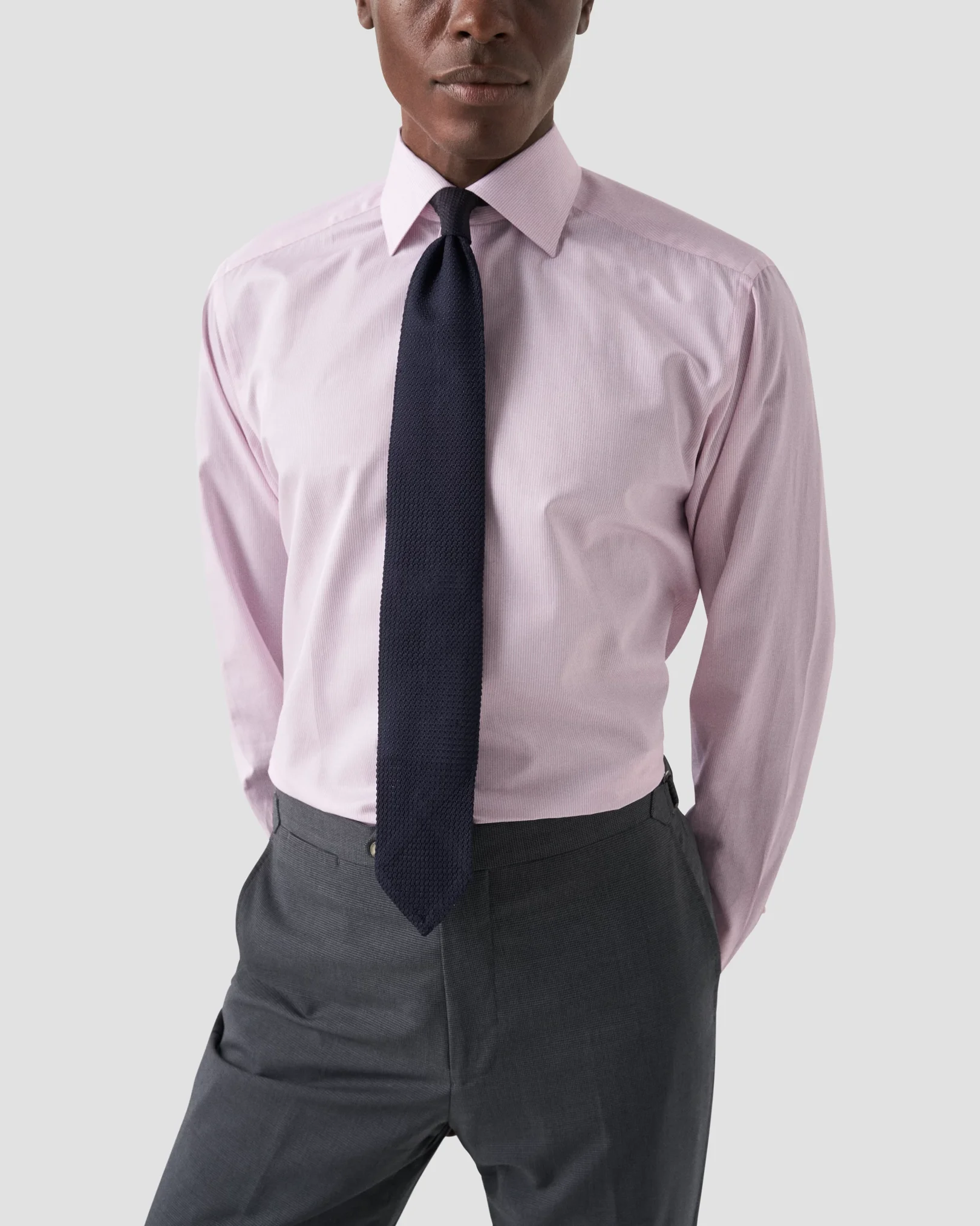 Eton - light pink signature twill shirt