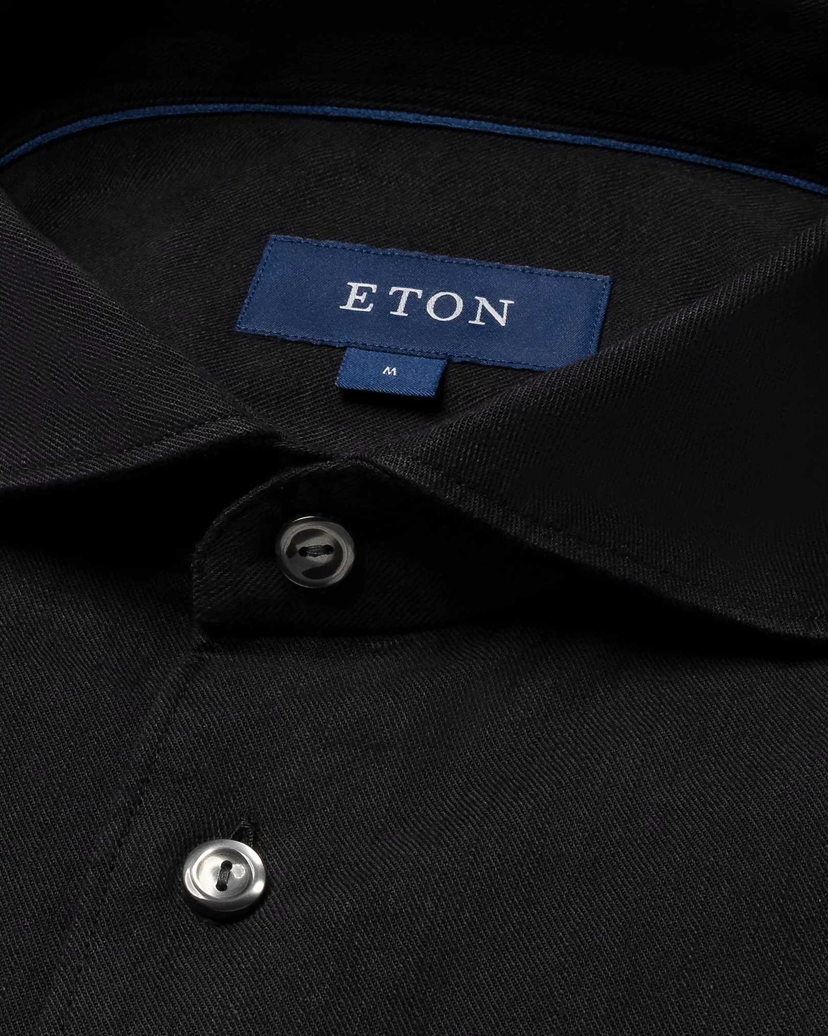 Eton - Schwarzes Denimhemd